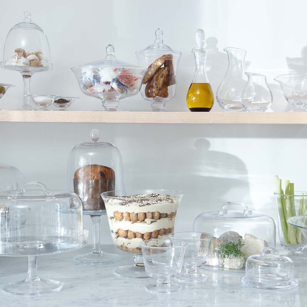 SERVE LOW BOWL Ø27.5CM CLEAR