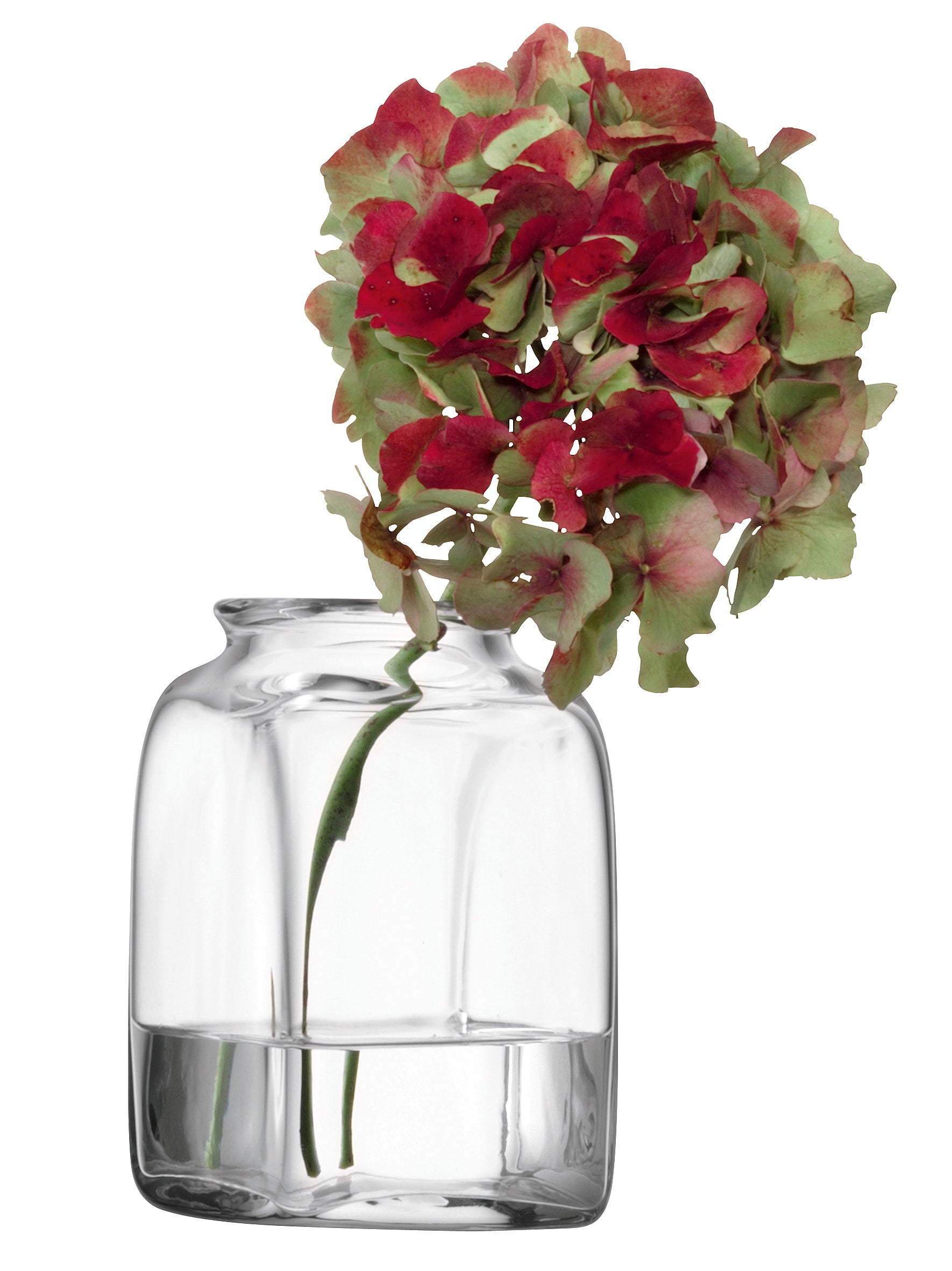 UMBERTO VASE H14CM CLEAR