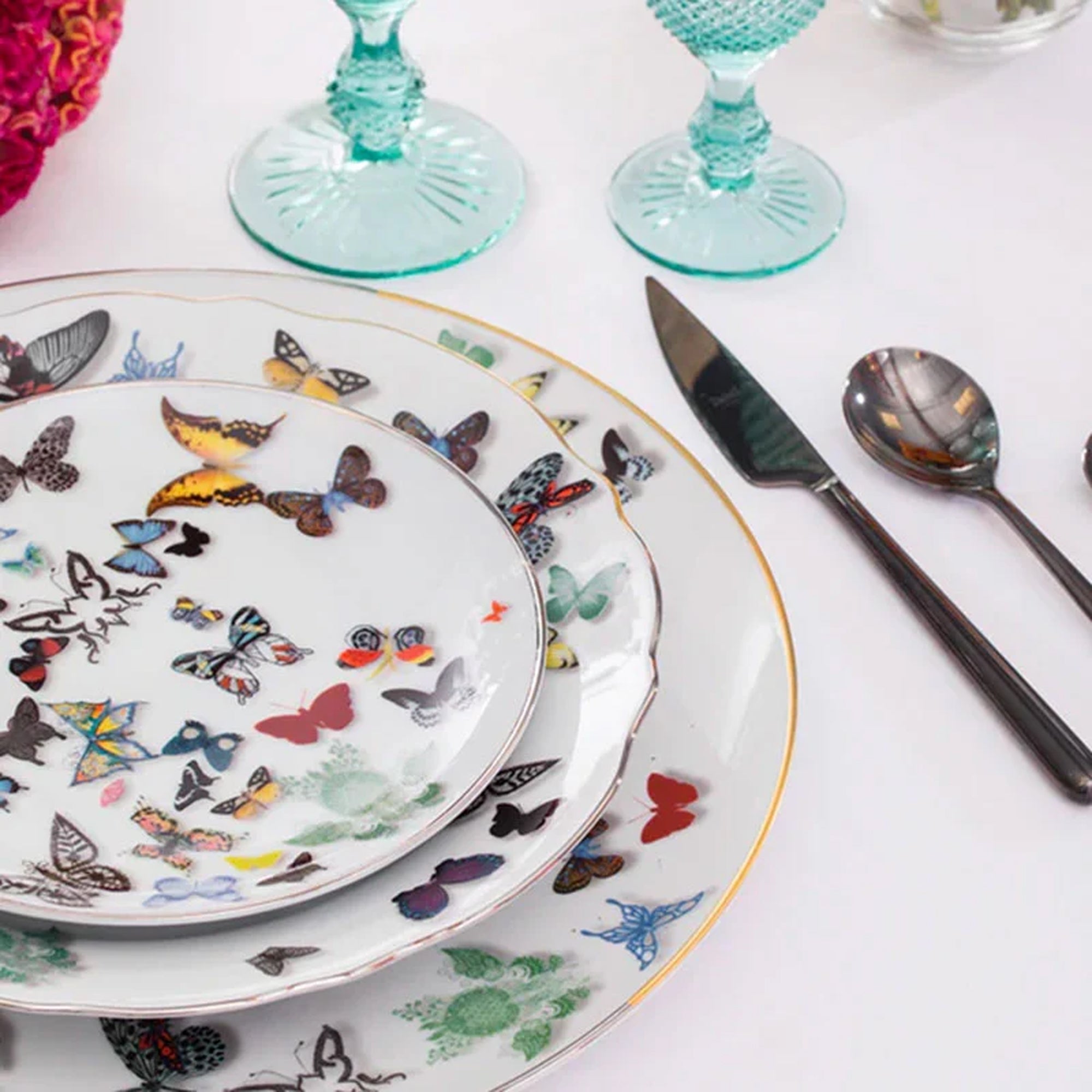 Vista Alegre Dessert Plate - Butterfly Parade
