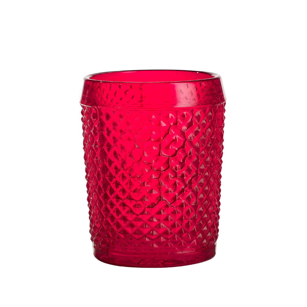 Vista Alegre Set with 4 Old Fashion - Bicos Red