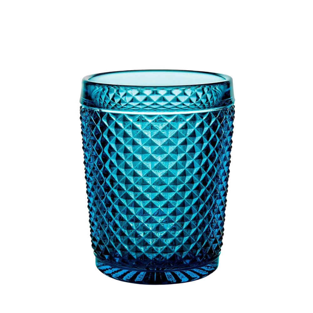 Vista Alegre Set with 4 Old Fashion - Bicos Blue