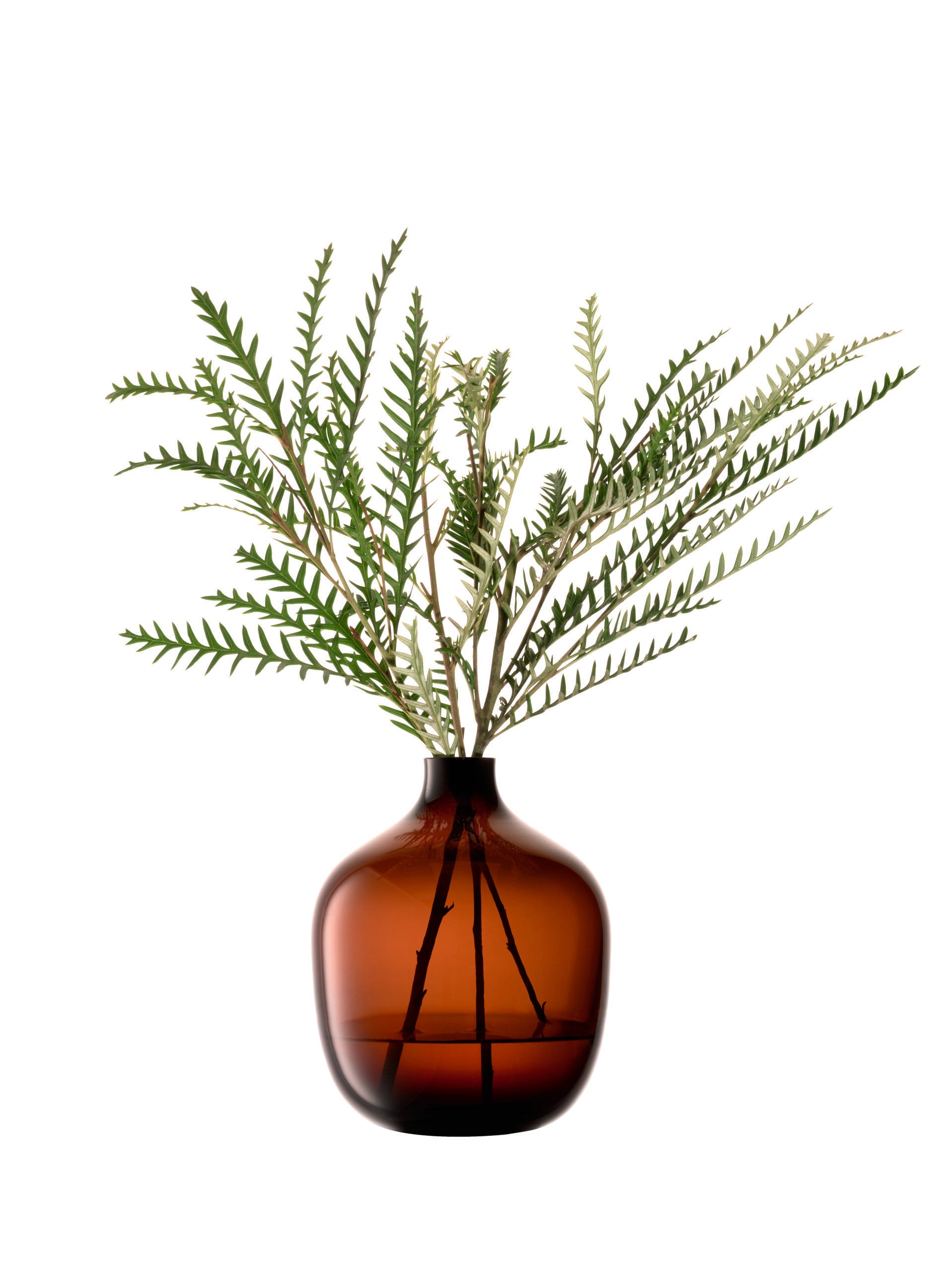 Vessel Vase H18cm Peat Brown