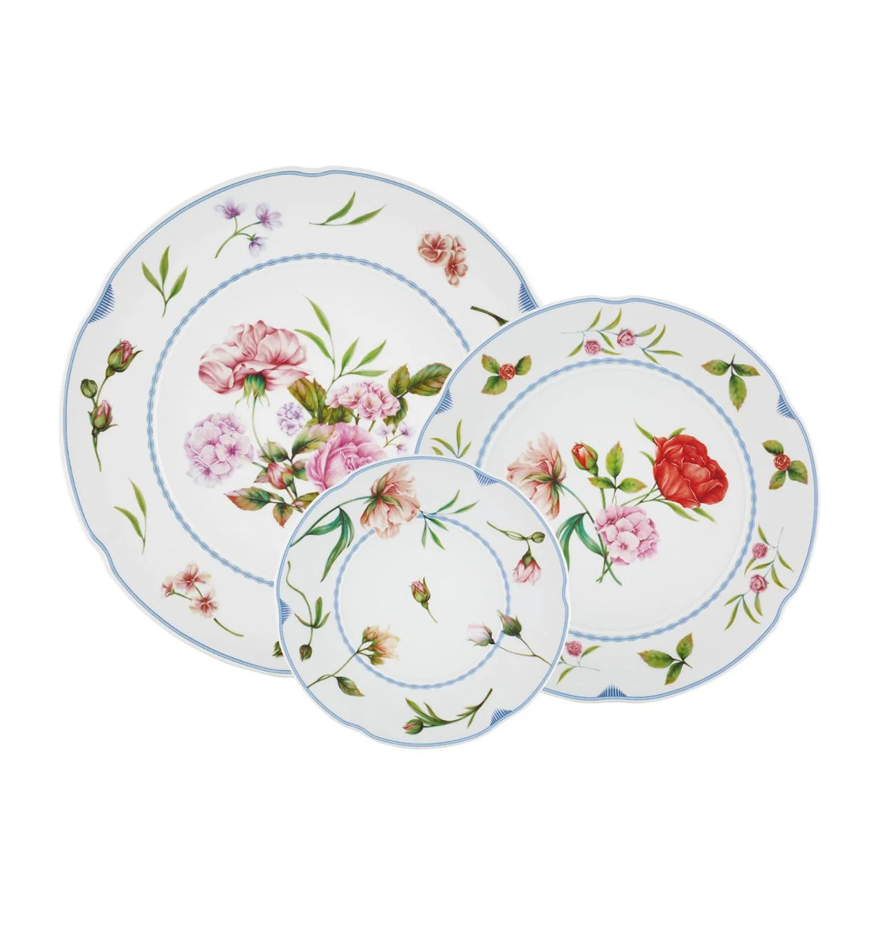 Vista Alegre 3-Piece Plate Set - Bridgerton