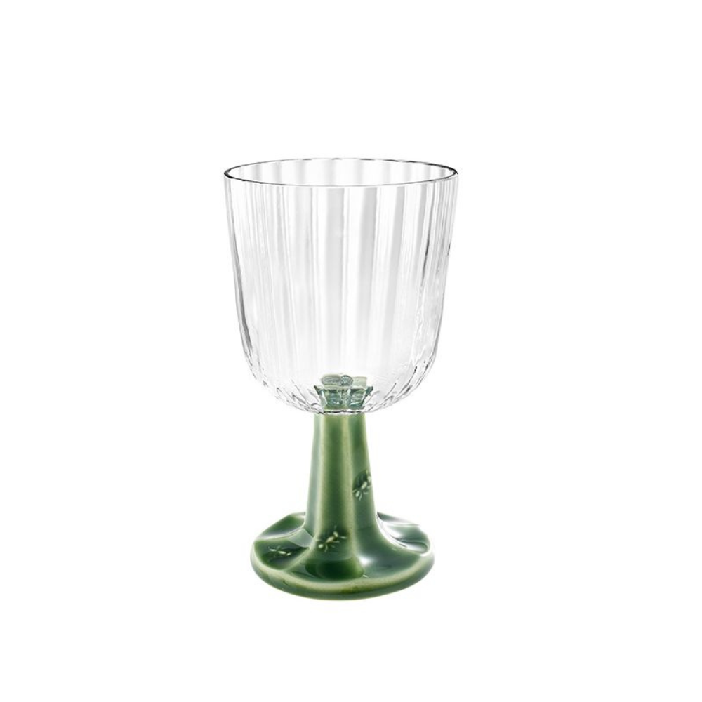 Bordallo Pinheiro Goblet Green Stem - Pátio