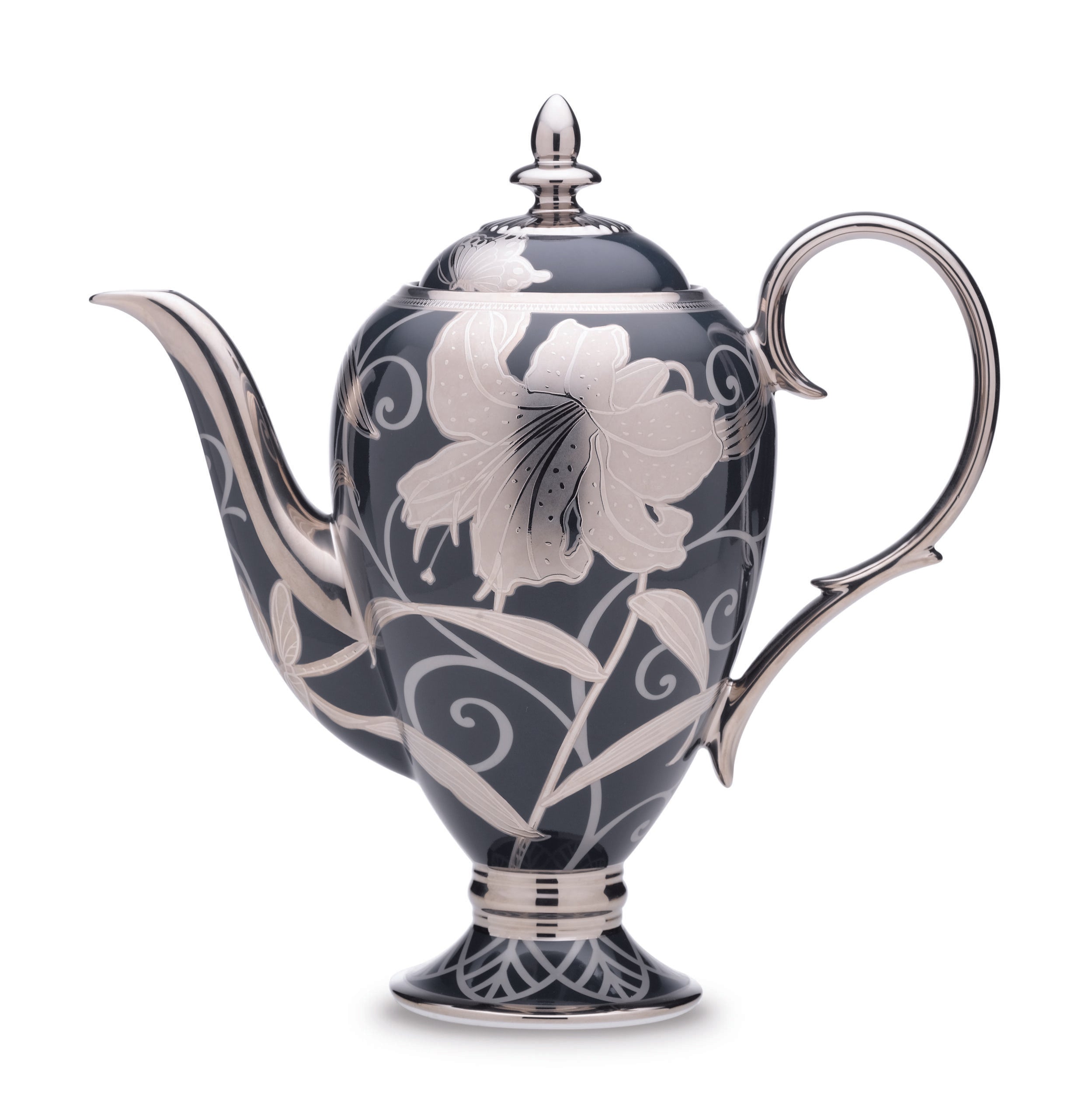 Noritake 23Pcs Tea Set - Hanaginsai (Blue & Silver)