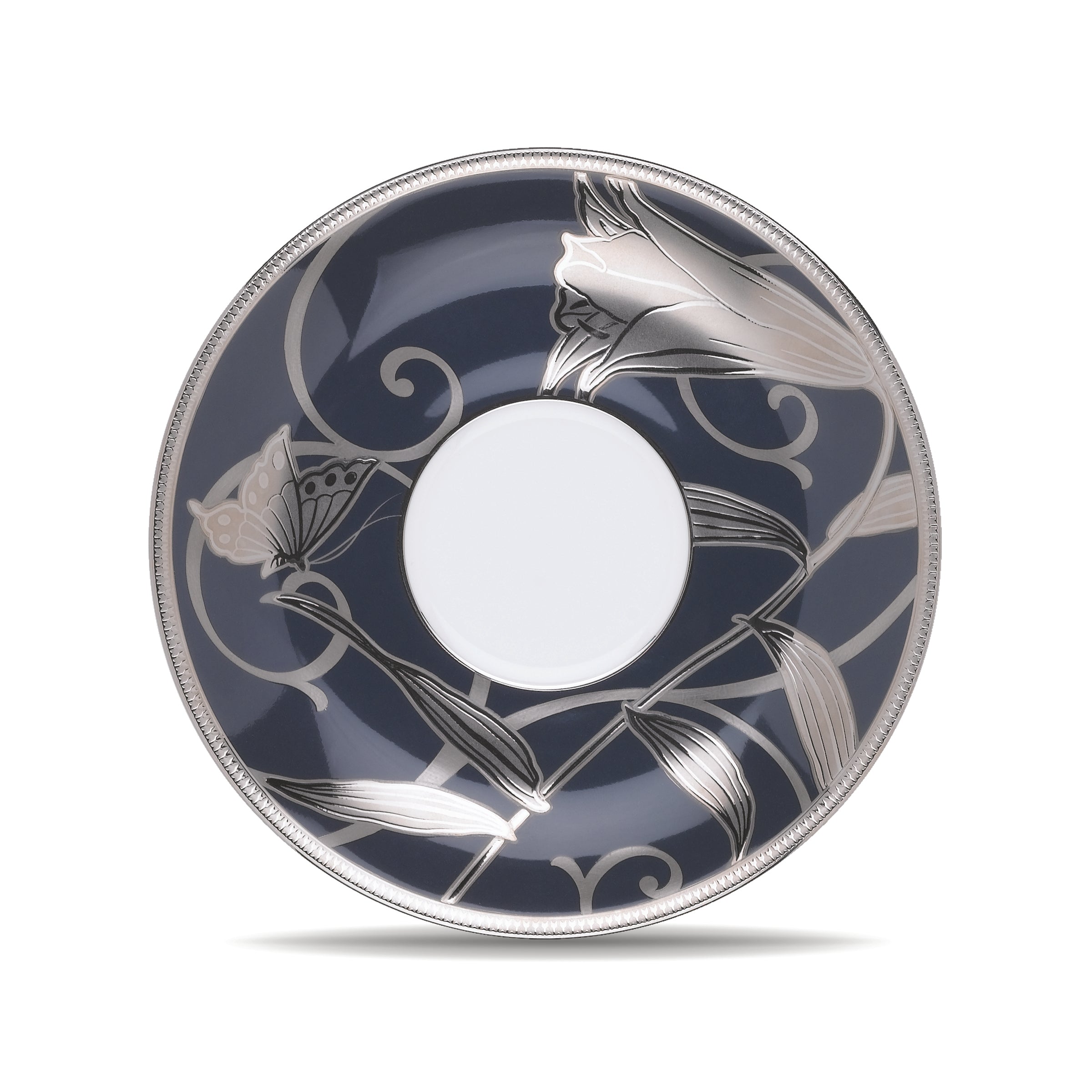 Noritake 23Pcs Tea Set - Hanaginsai (Blue & Silver)