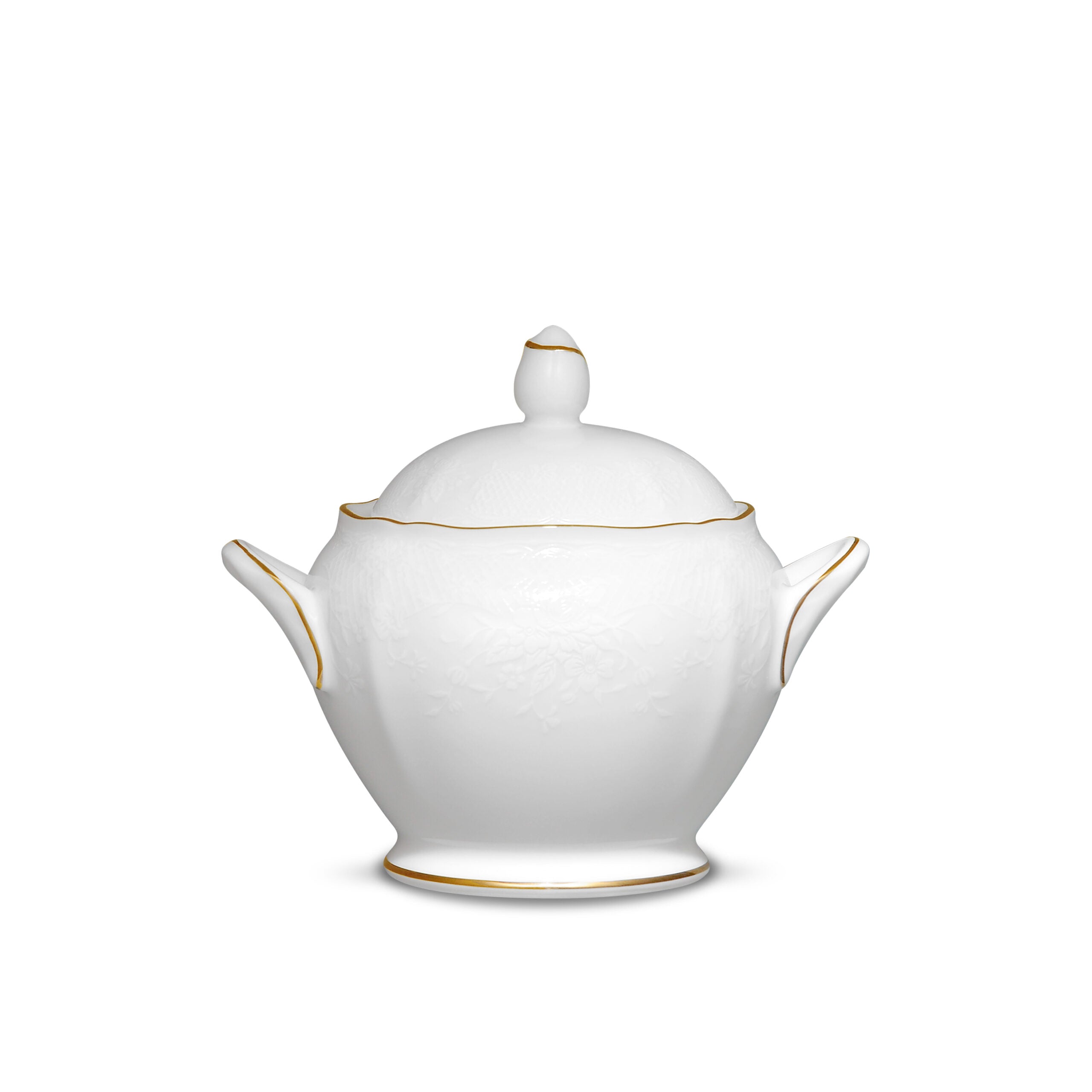 Noritake 47Pcs Dinner & Tea Set for 8 Person - Princess Bouquet Gold