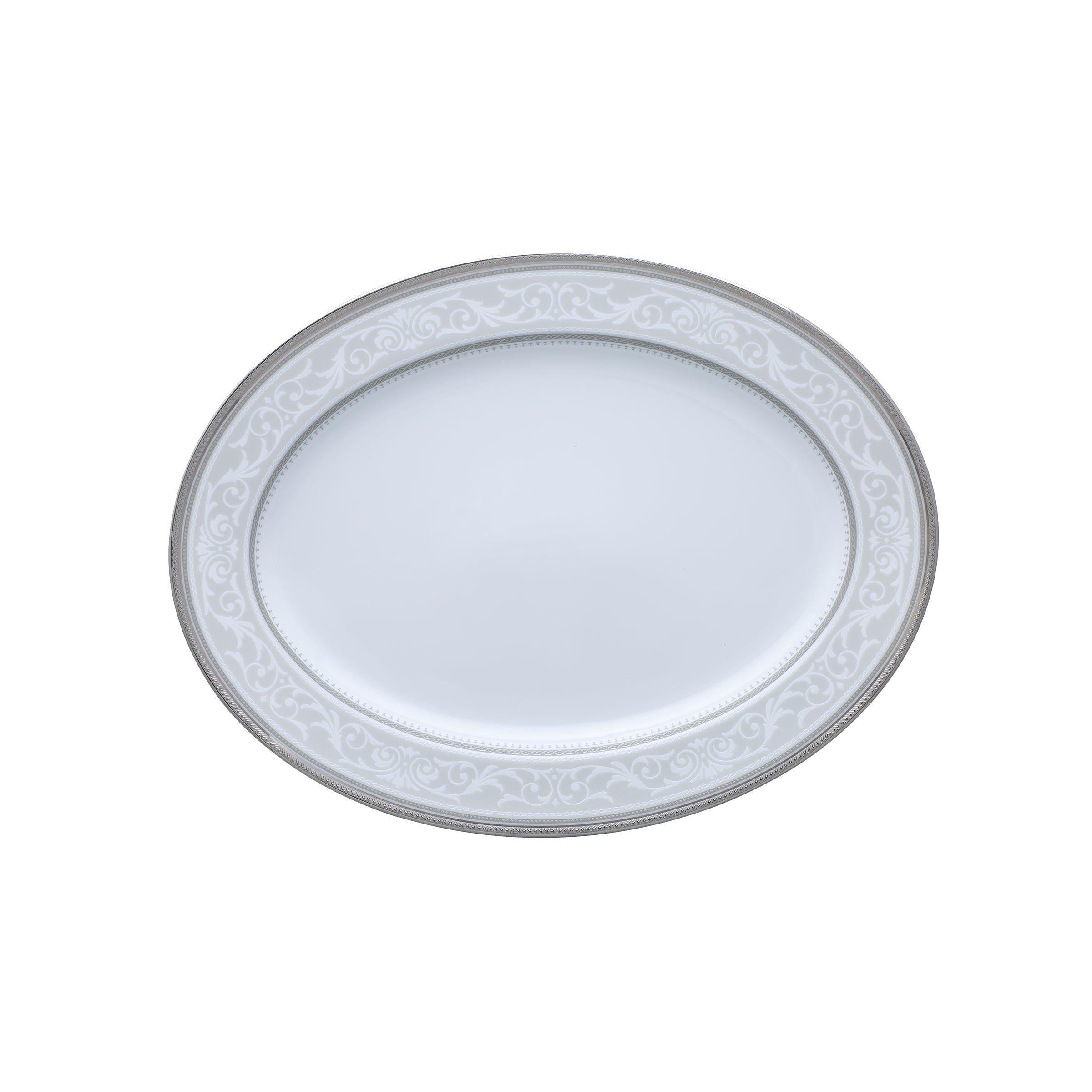 Noritake 96Pcs Dinner & Tea Set for 12 Person - Glendonald Platinum