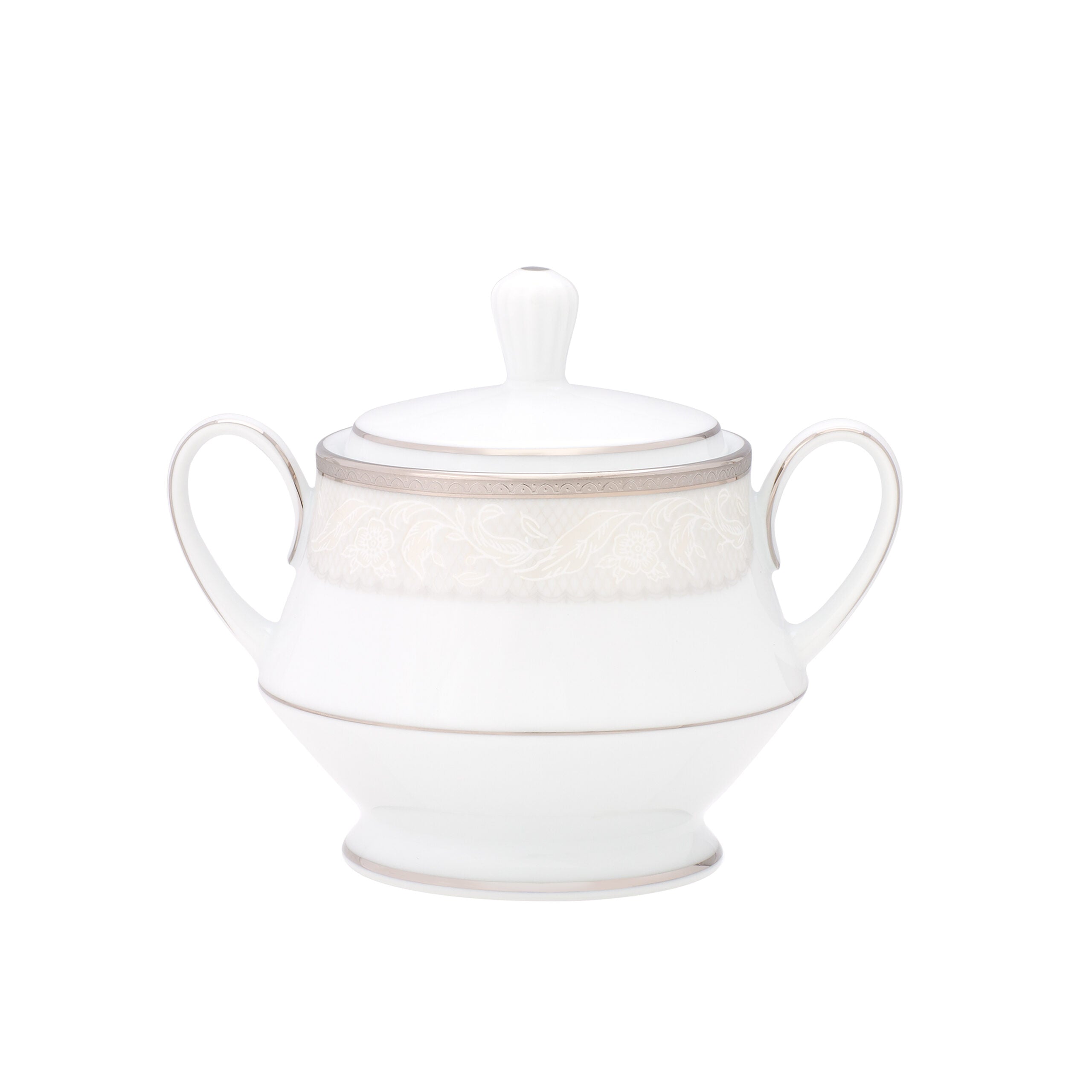 Noritake 47Pcs Dinner & Tea Set for 8 Person - Flanders Platinum