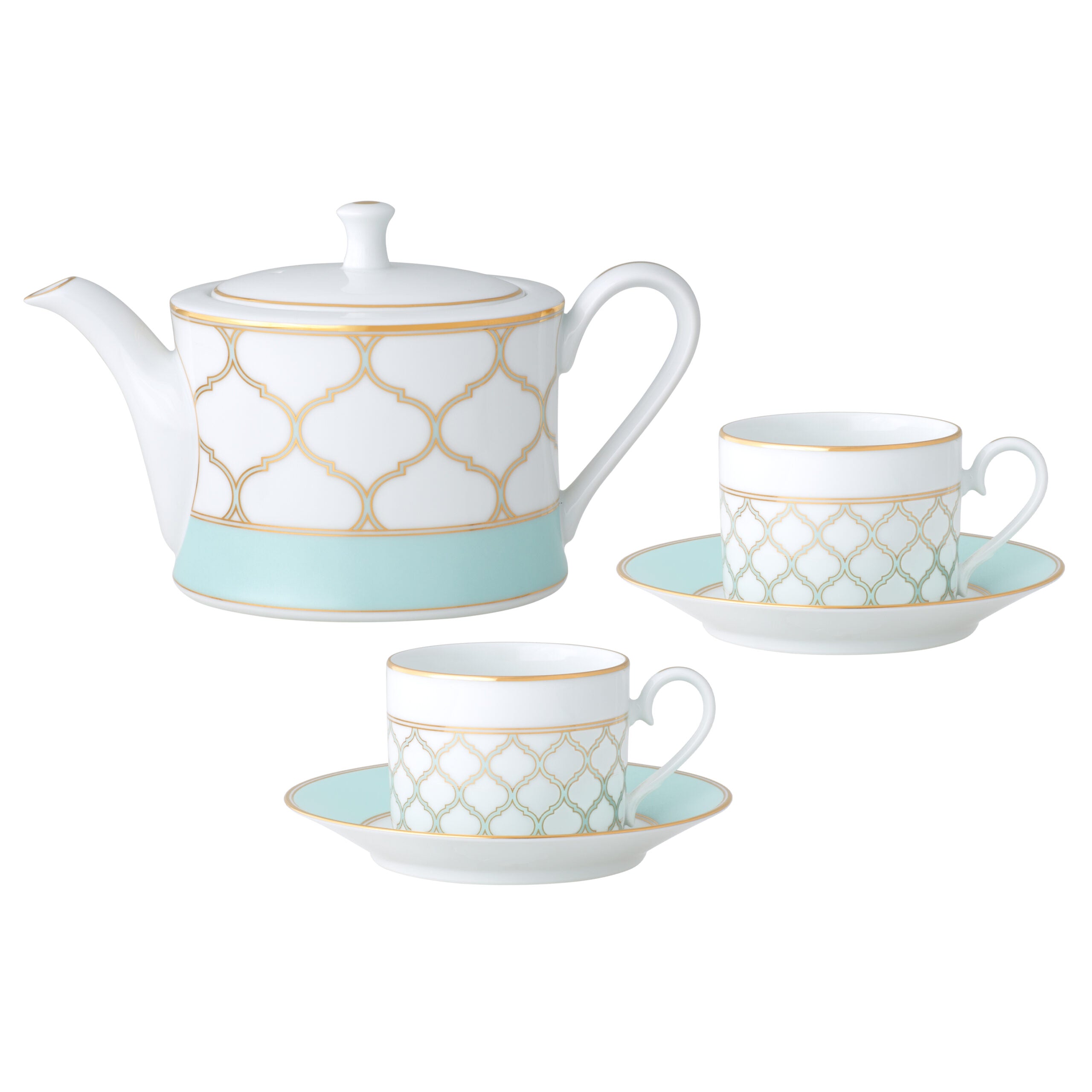 Noritake 6Pcs Tea for Two Set - Eternal Palace Mint