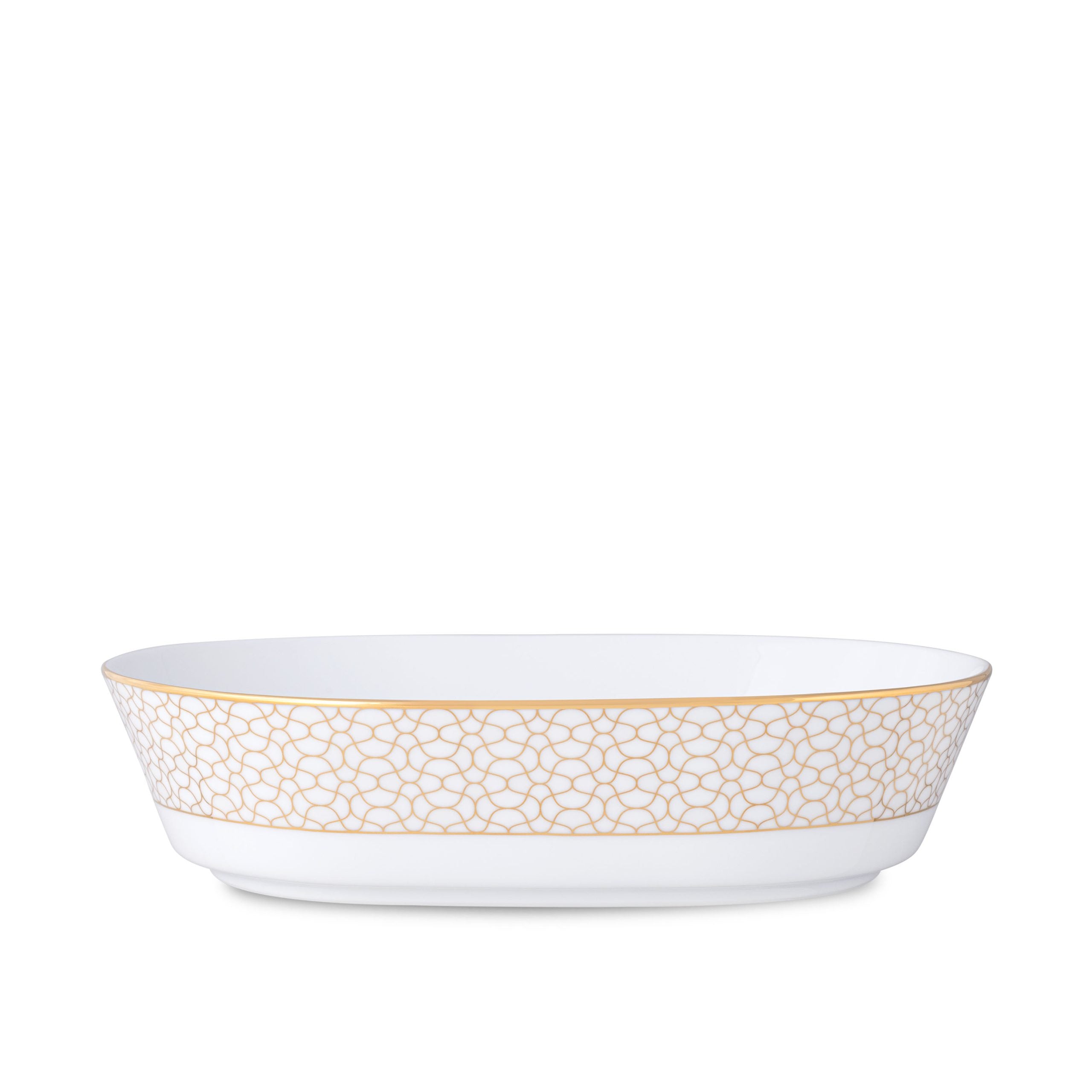 Noritake 96Pcs Dinner & Tea Set for 12 Person - Ripple Gold