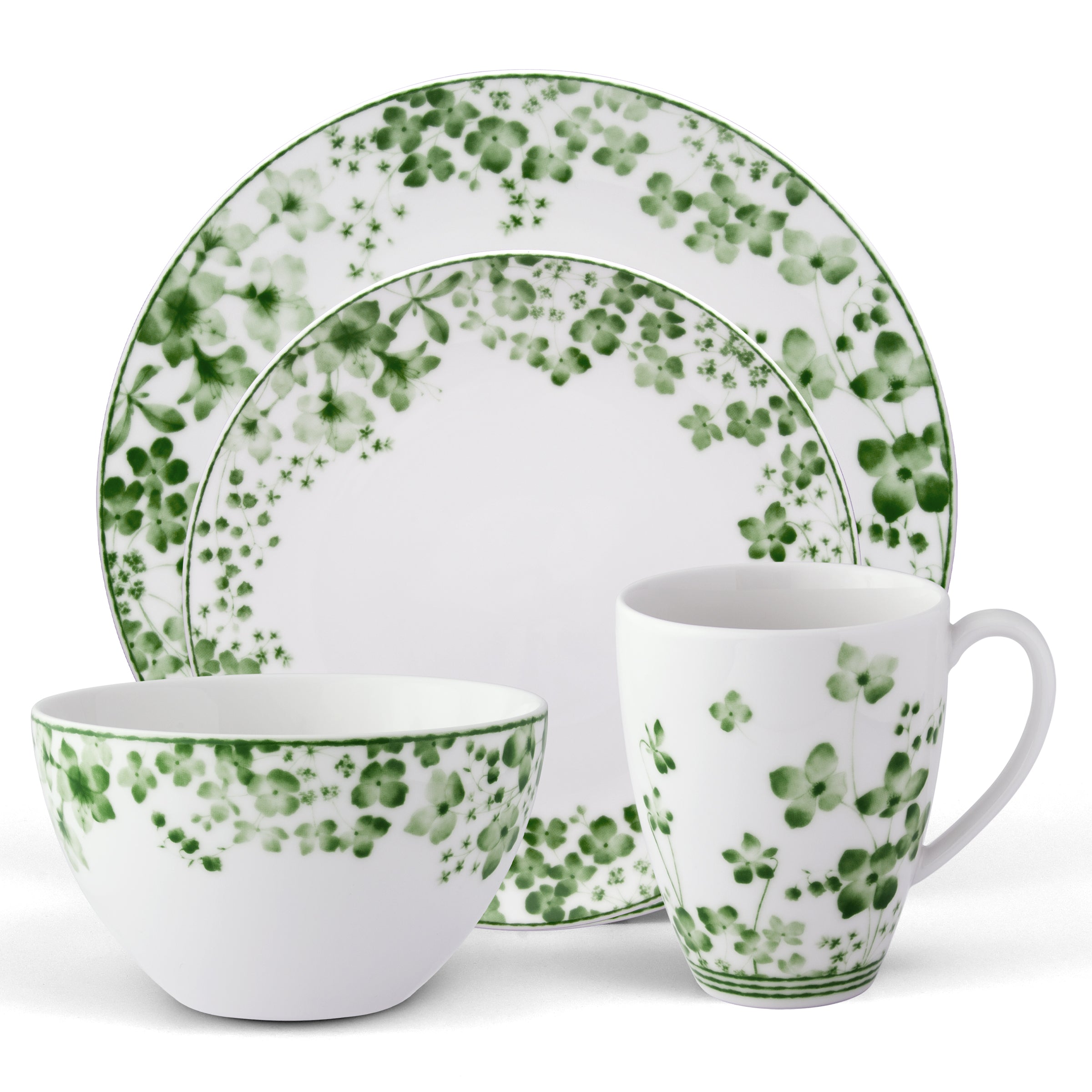Noritake 4Pc Place Setting-Bloomington Road Green