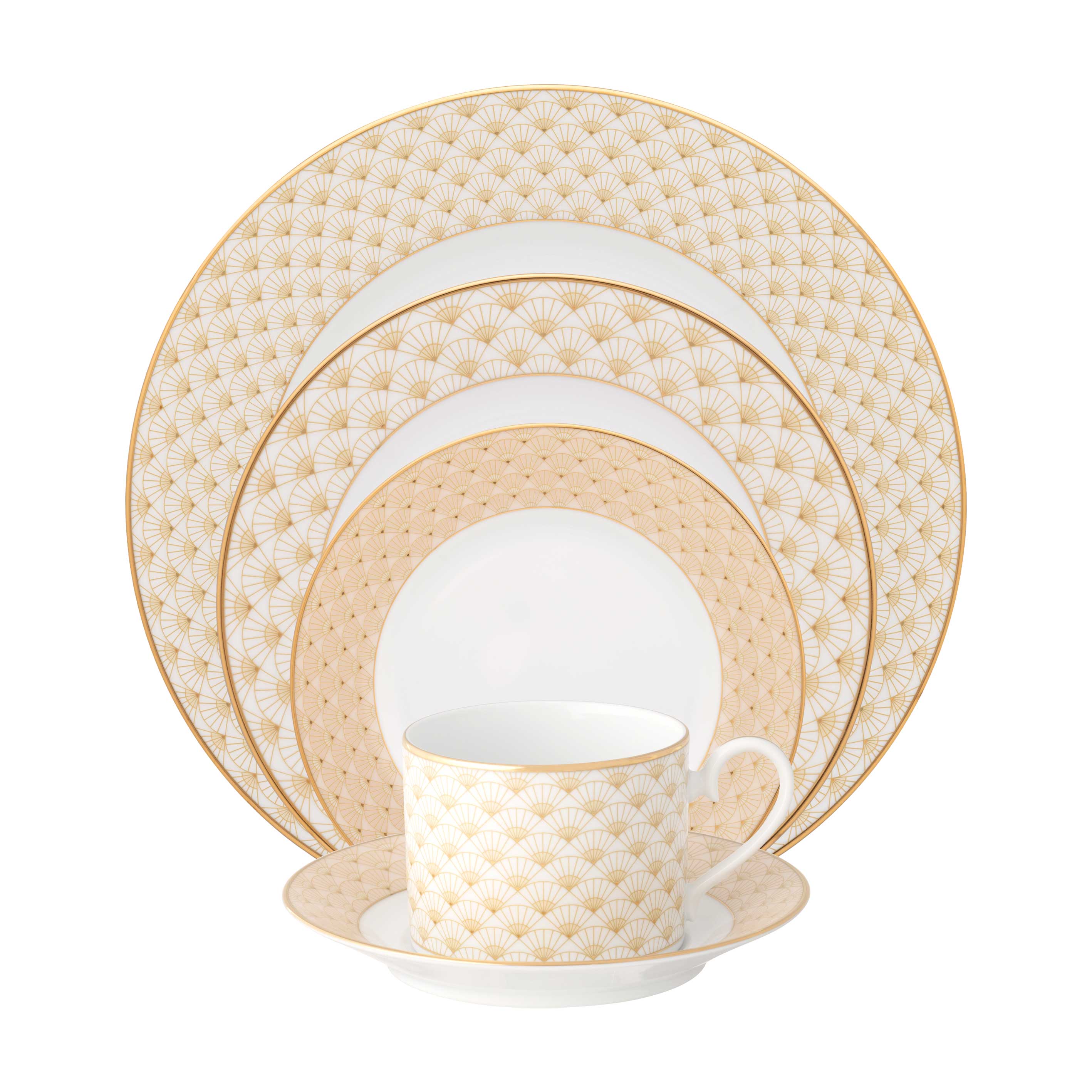 Noritake 47Pcs Dinner & Tea Set for 8 Person – Trocadero Gold