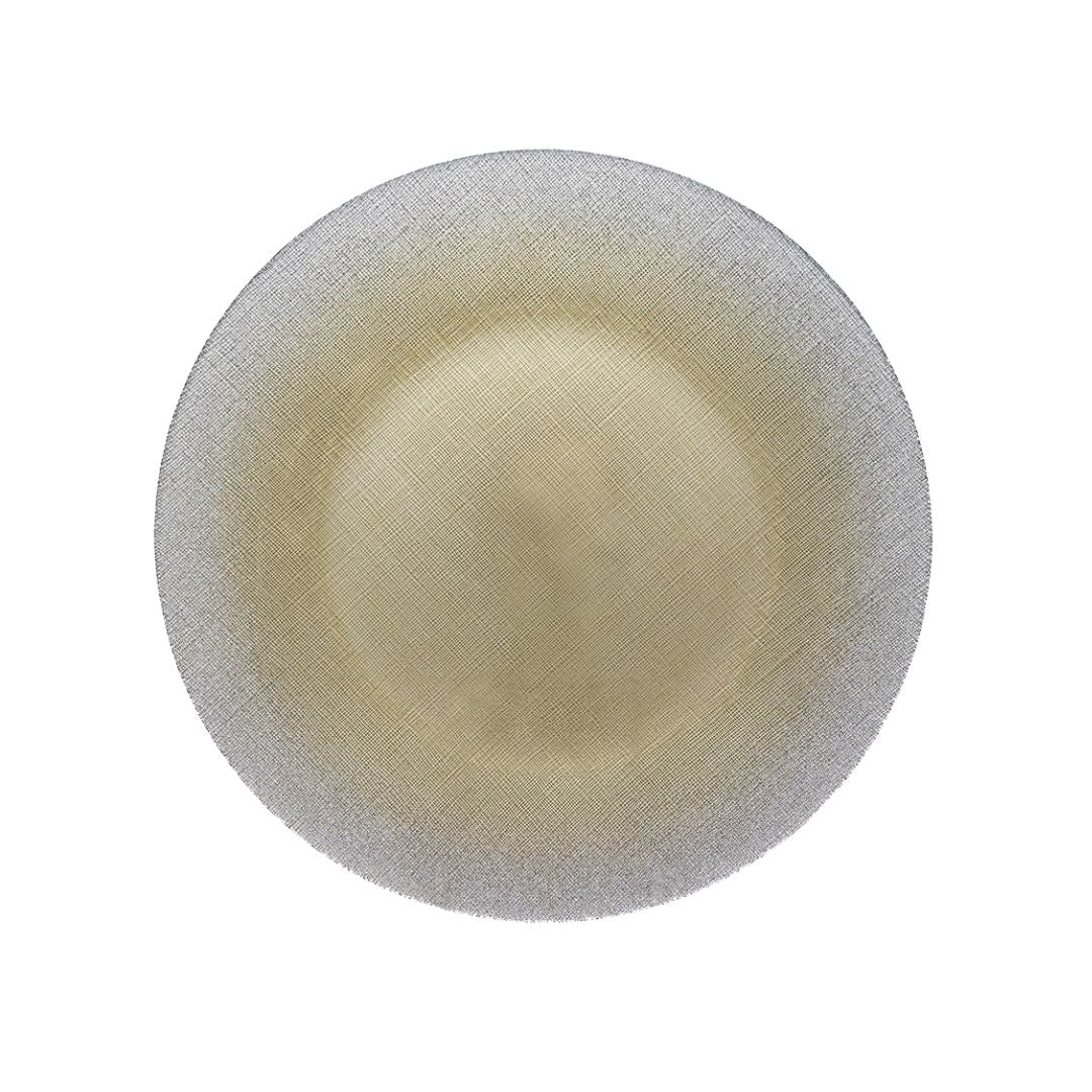 Charger Plate 33CM Round Silver Glitter Champagne Gold