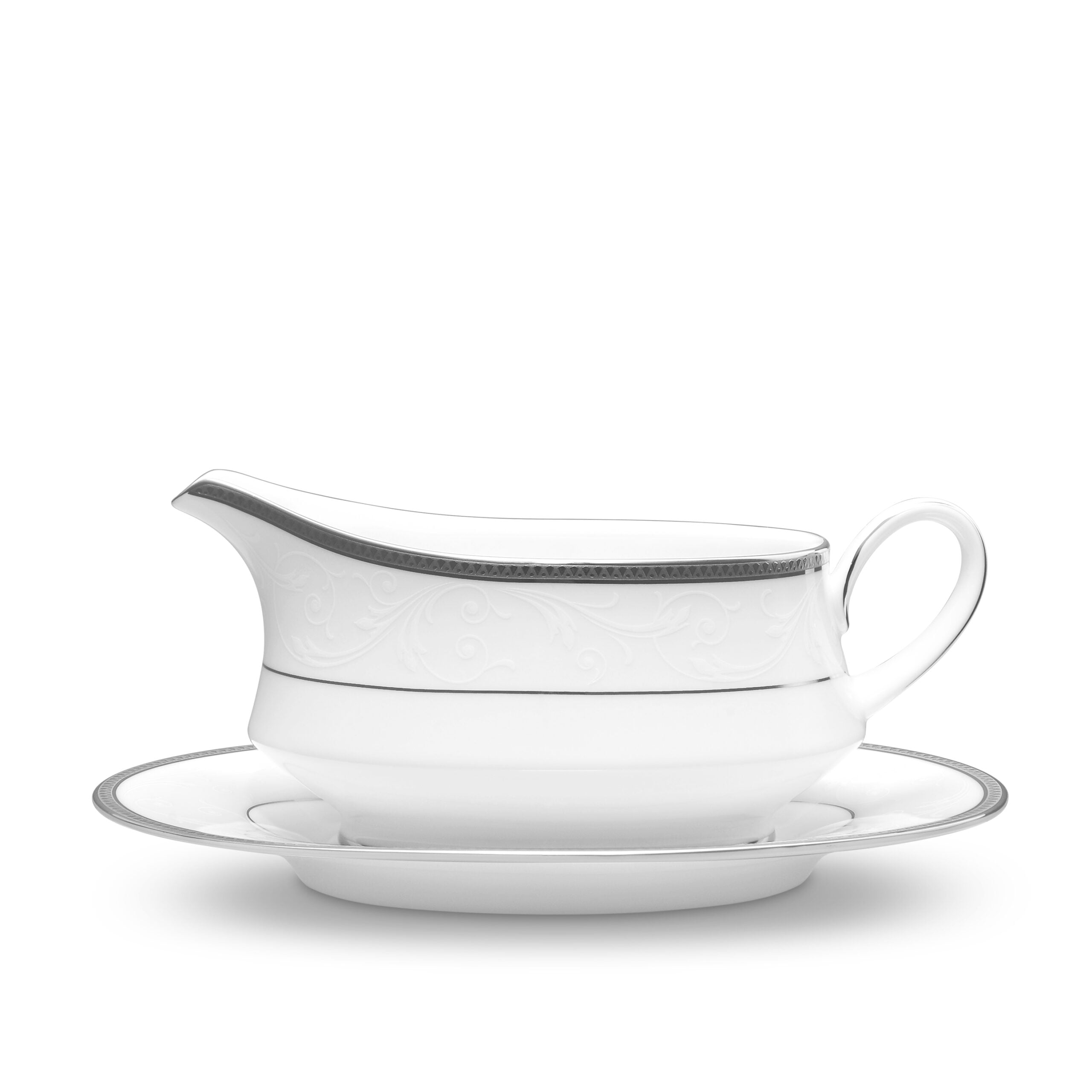 Noritake 96Pcs Dinner & Tea Set for 12 Person - Regina Platinum