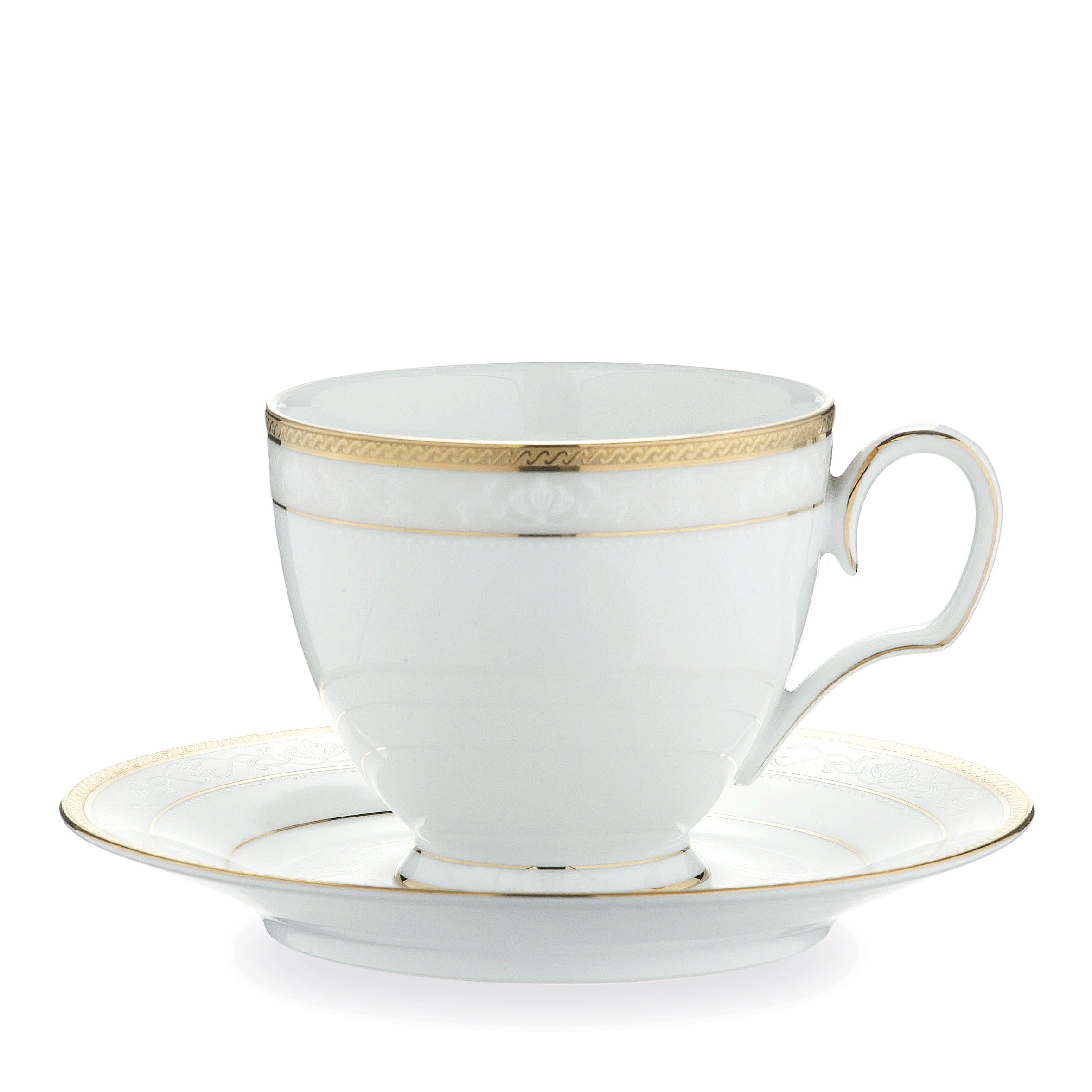 Noritake 96Pcs Dinner & Tea Set for 12Person - Hampshire Gold