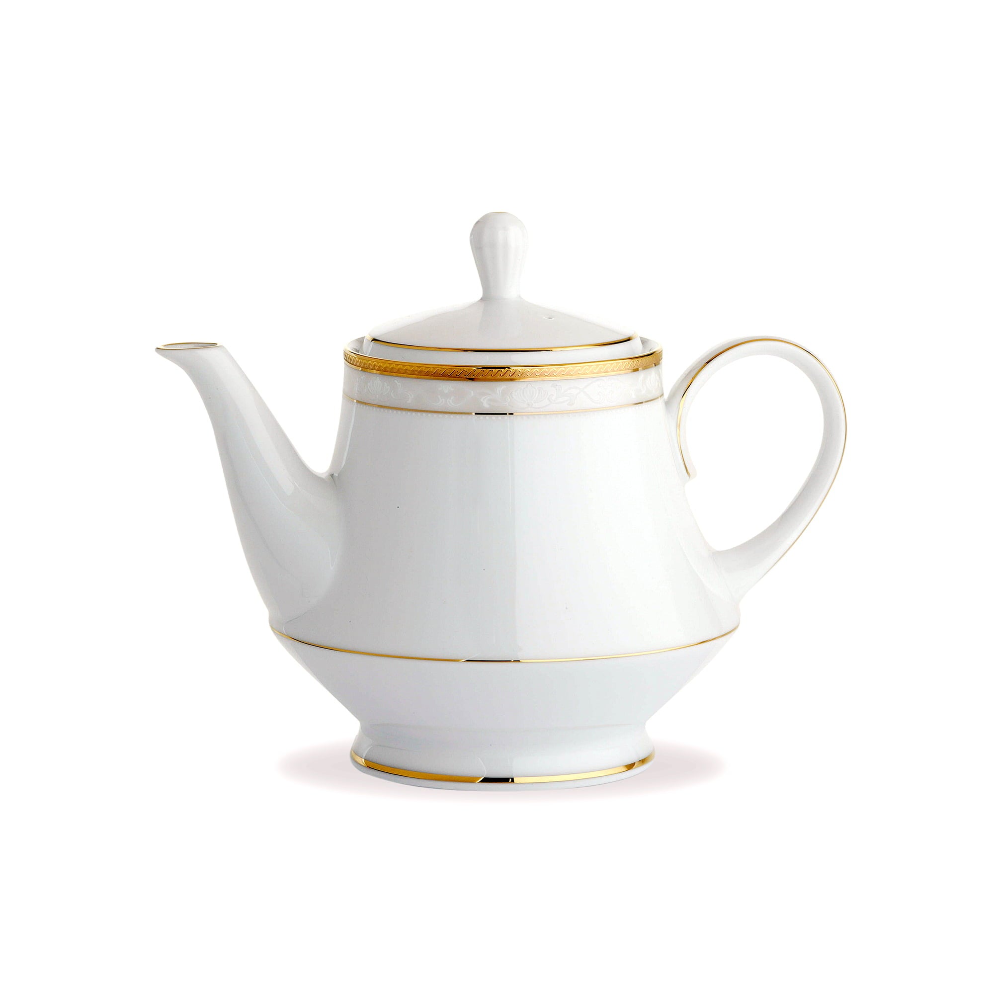 Noritake 33Pcs Dinner Set with Teapot for 6 Person - Hampshire Gold