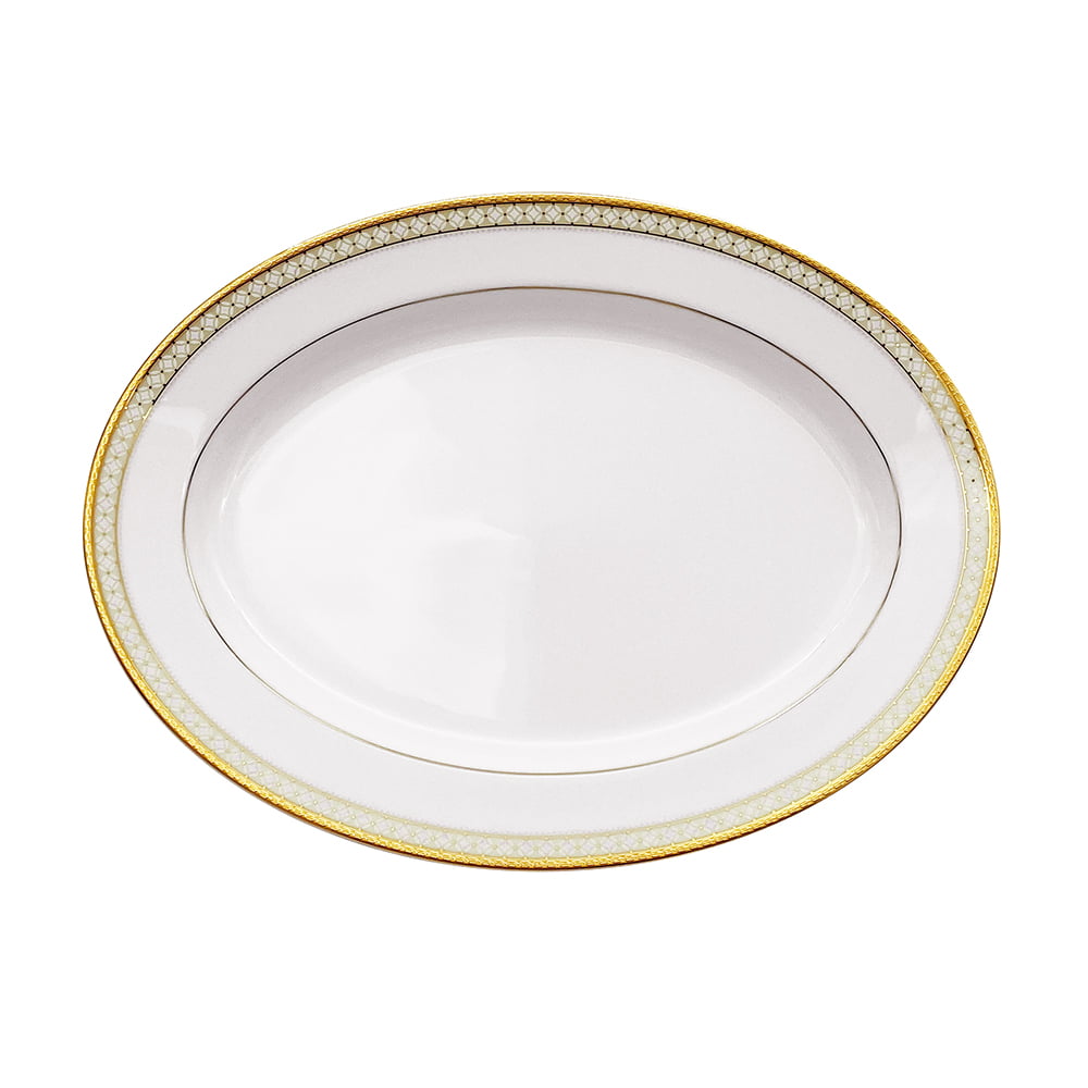 Noritake 96Pcs Dinner & Tea Set for 12 Person - Rochester Gold