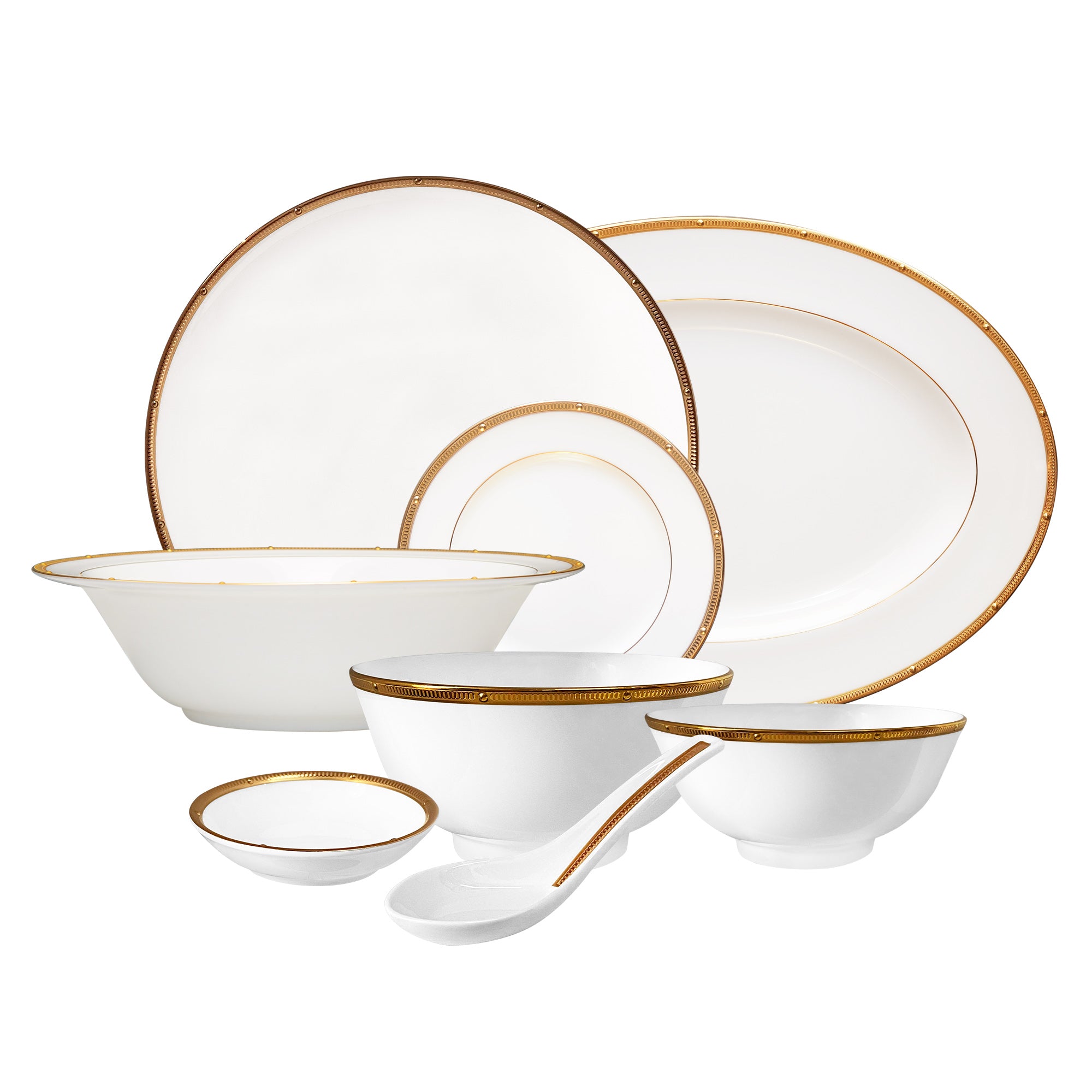 Noritake Rochelle Gold Asian Dinner Set (6 Person)