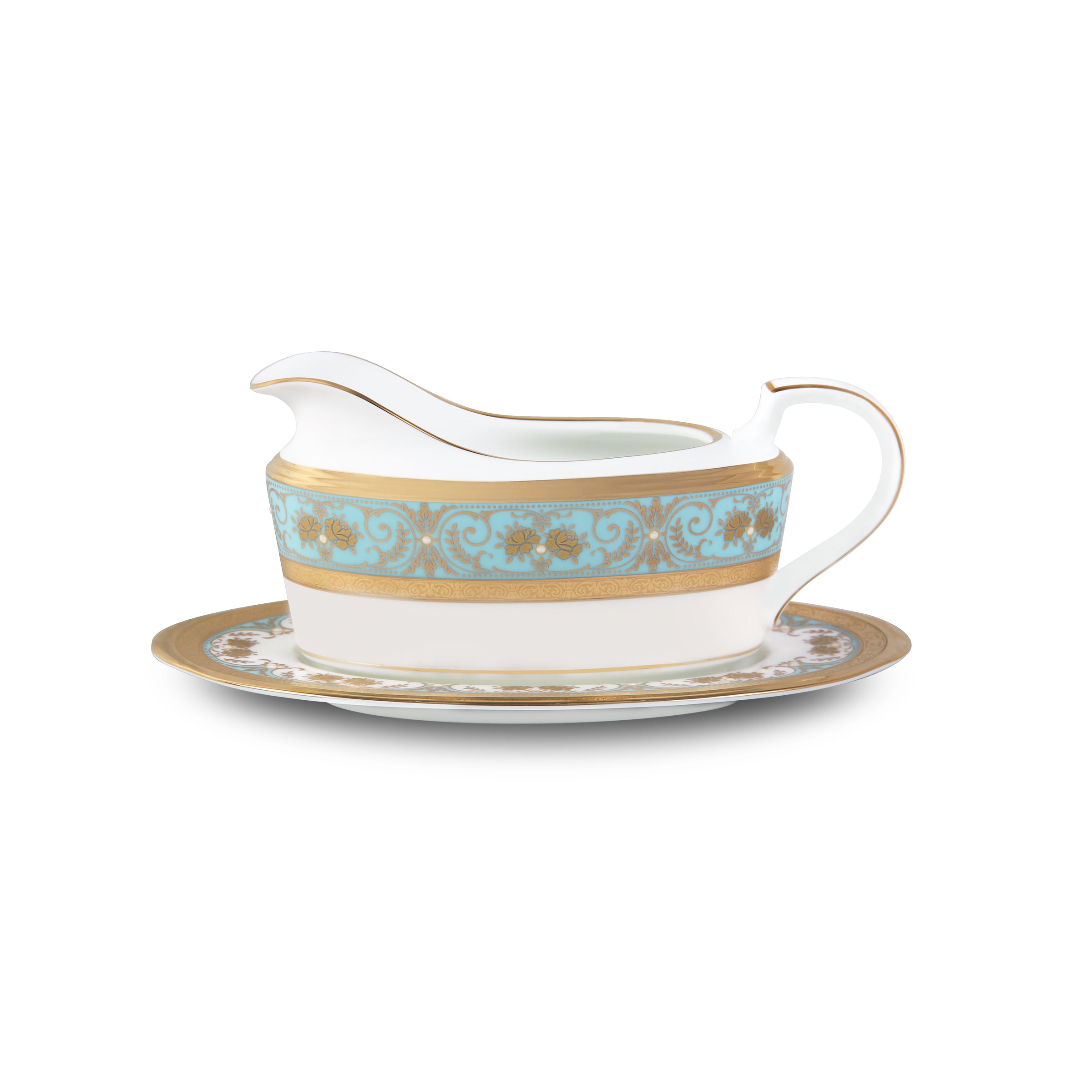 Noritake 96 Pcs Dinner & Tea Set for 12 Person - Georgian Turquise
