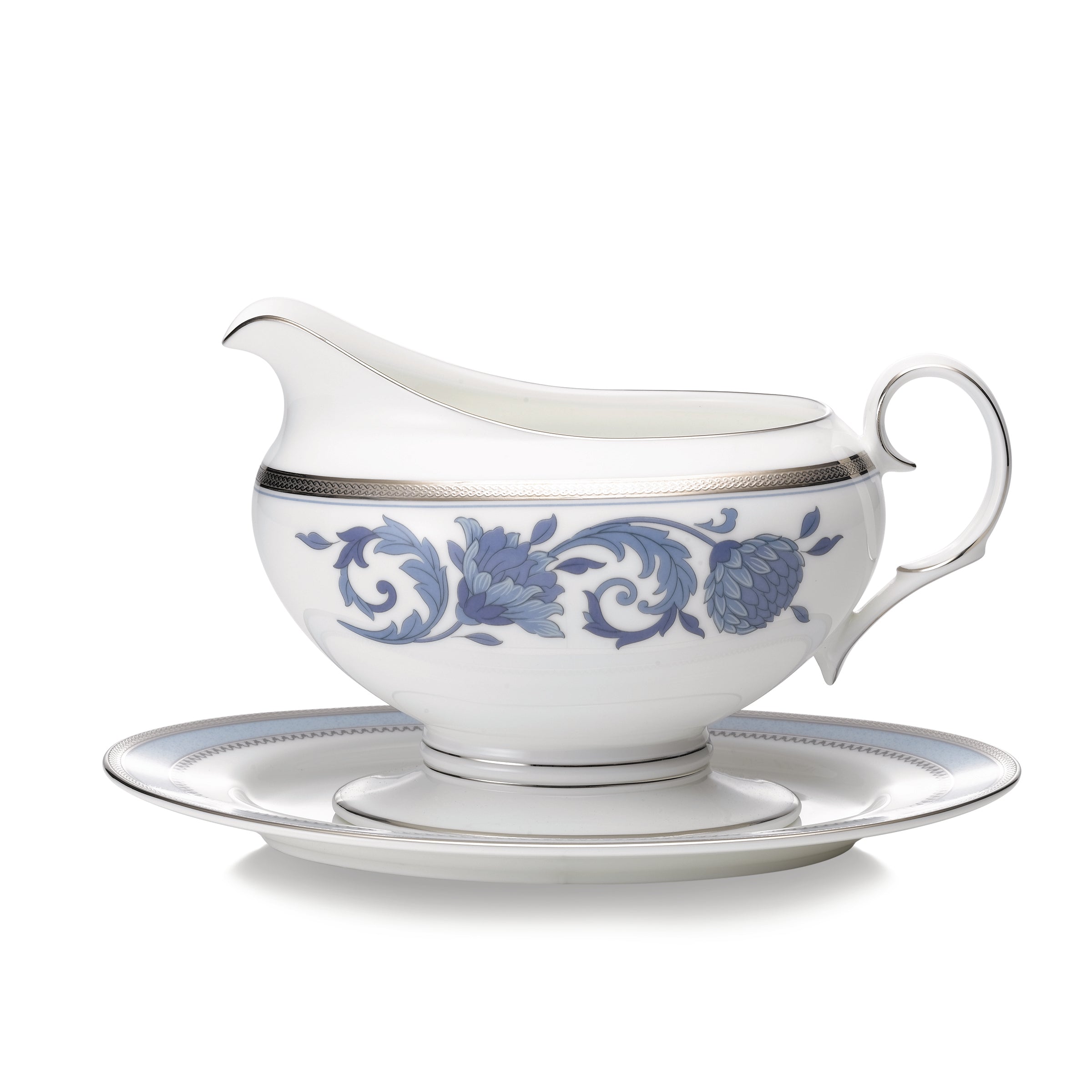 Noritake 96Pcs Dinner & Tea Set for 12 Person - Sonnet in Blue