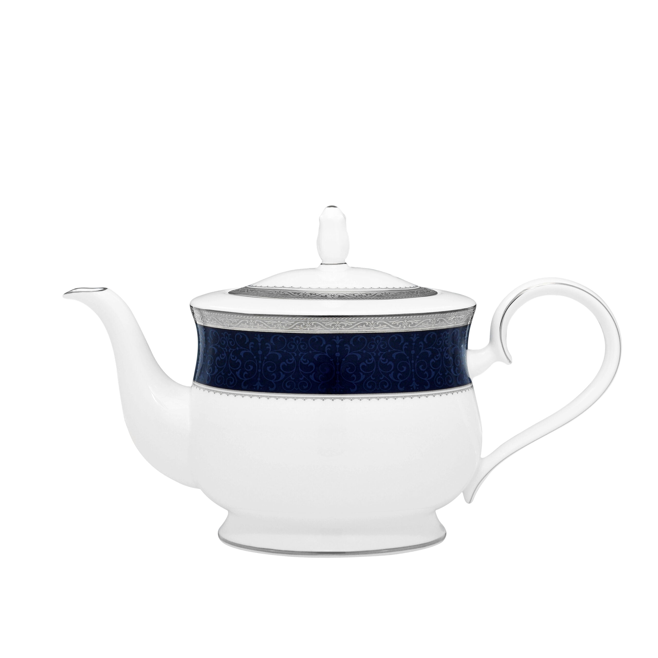 Noritake 96Pcs Dinner & Tea Set for 12 Person - Odessa Cobalt Platinum