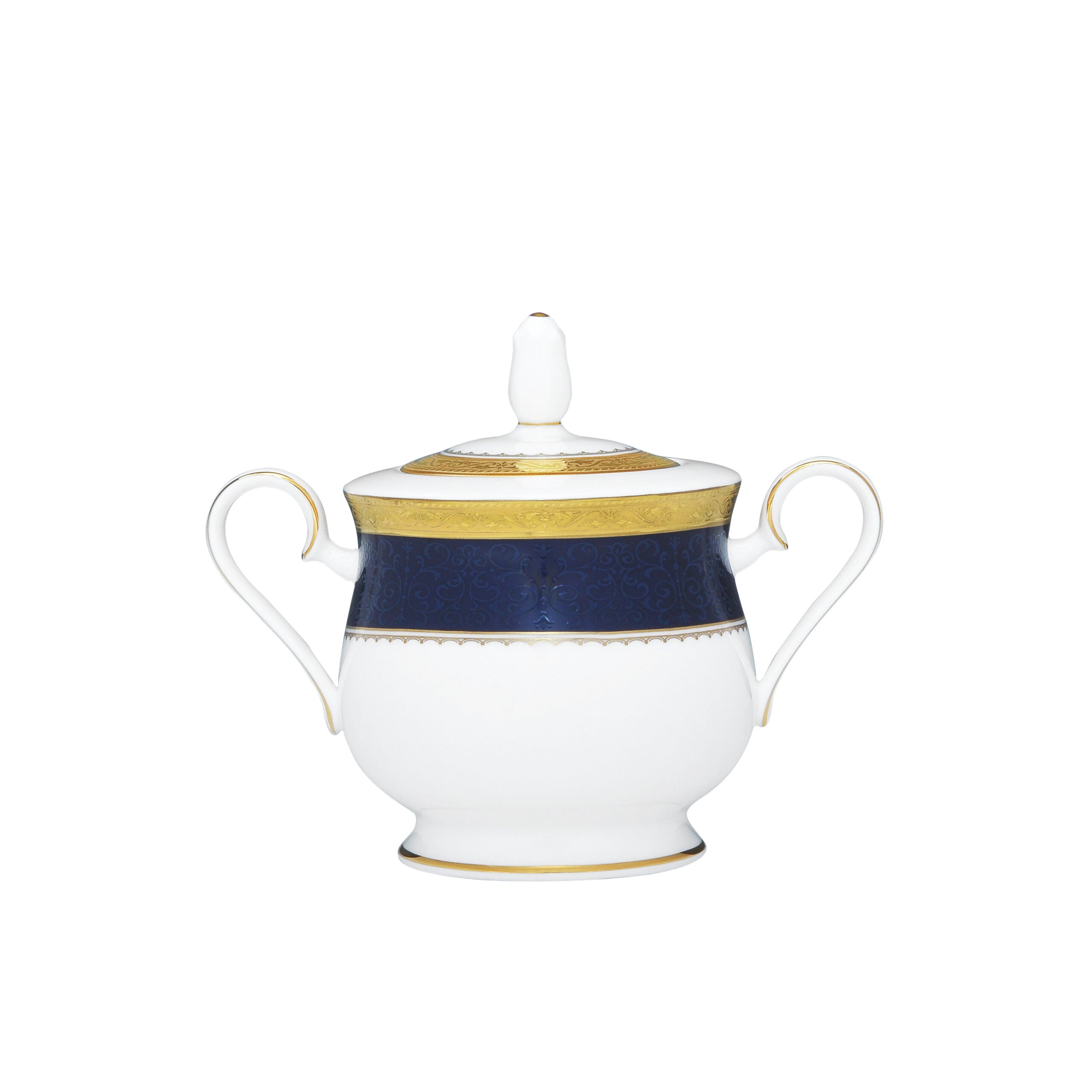 Noritake 96Pcs Dinner & Tea Set for 12 Person - Odessa Cobalt Gold