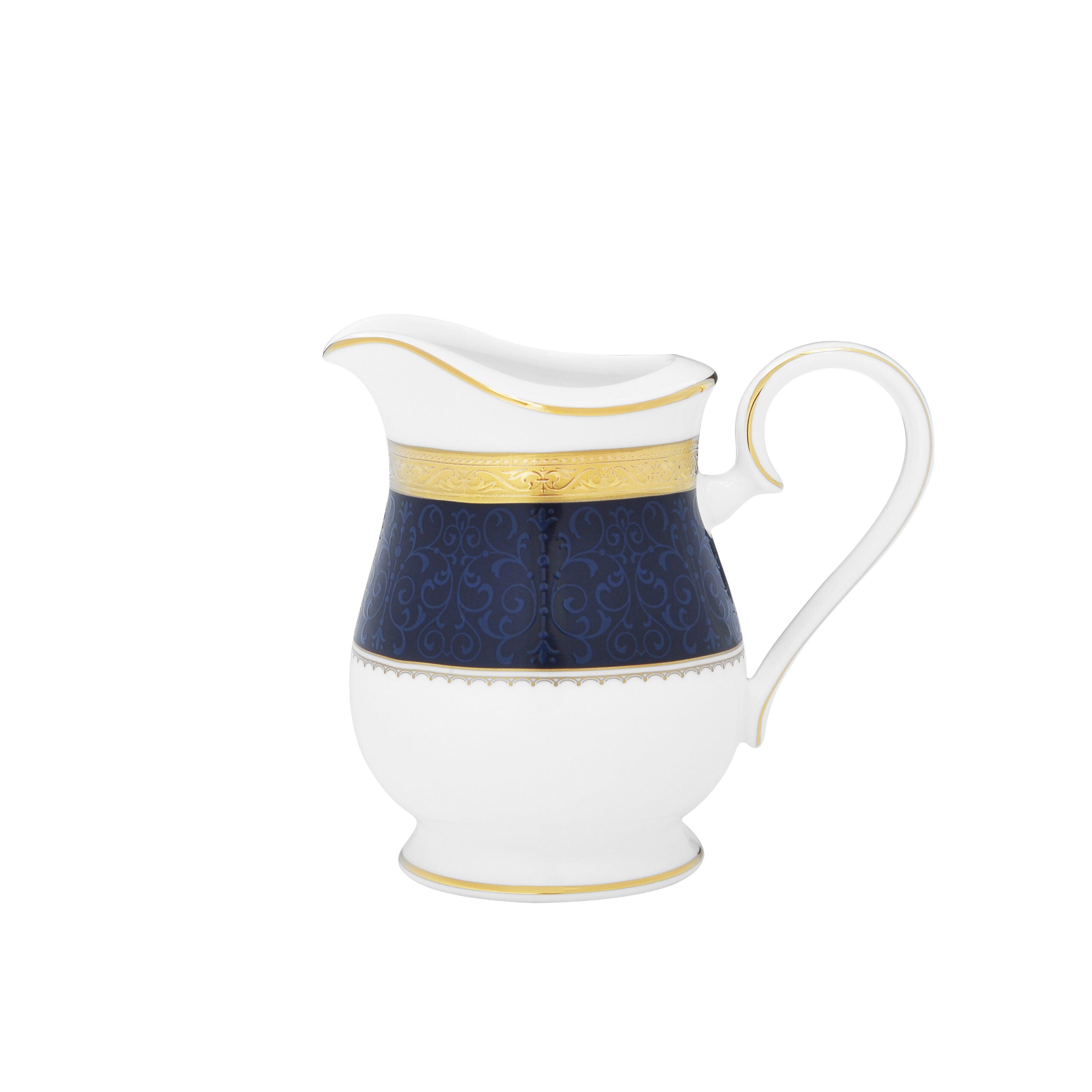Noritake 96Pcs Dinner & Tea Set for 12 Person - Odessa Cobalt Gold