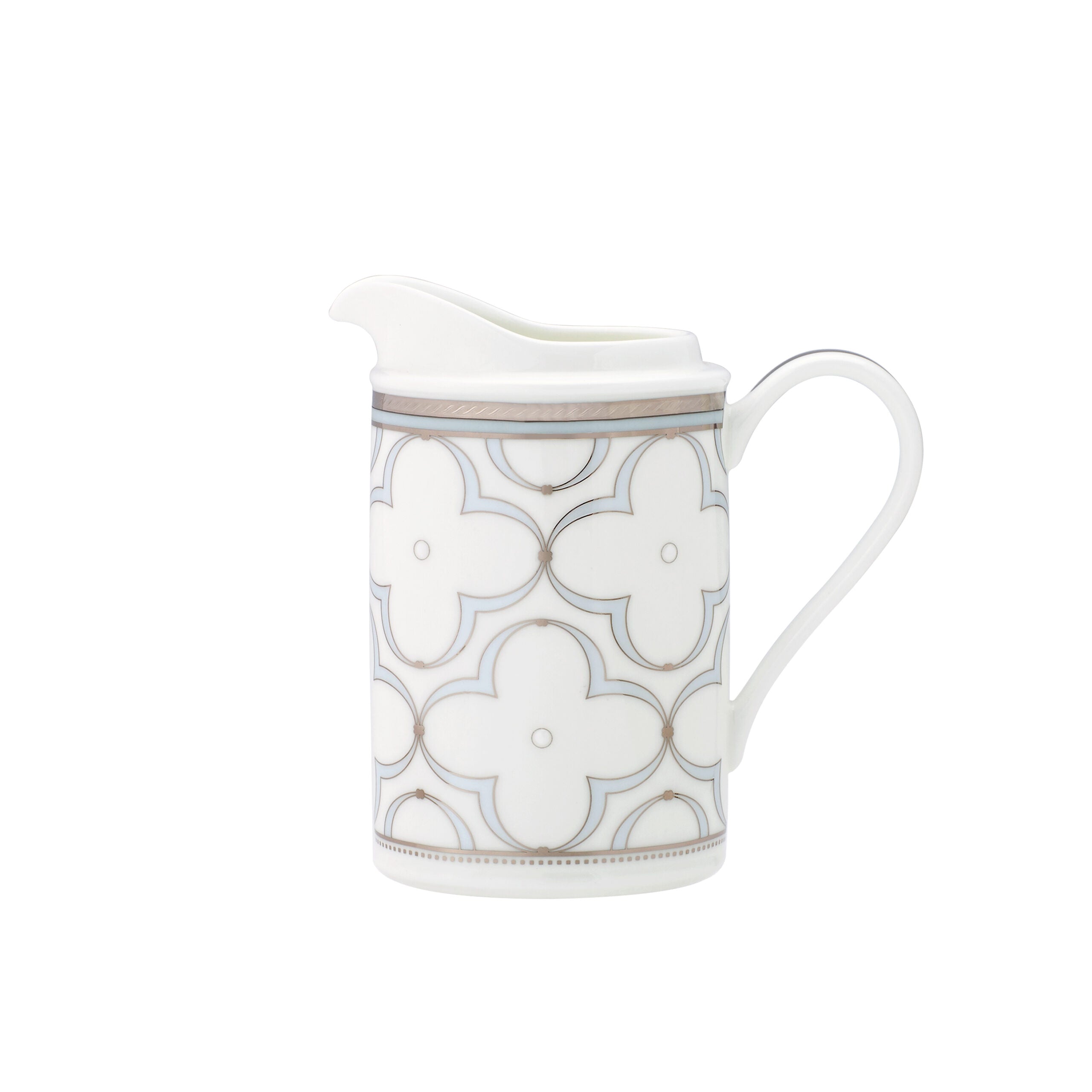 Noritake 96Pcs Dinner & Tea Set for 12 Person - Trefolio Platinum