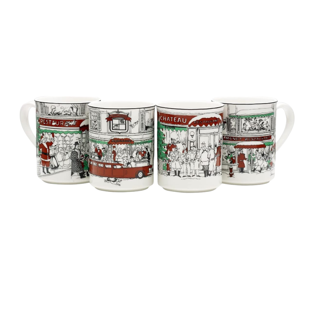 Noritake 4Pcs Holiday Mug 350ML Set-Le Restaurant X'Mas