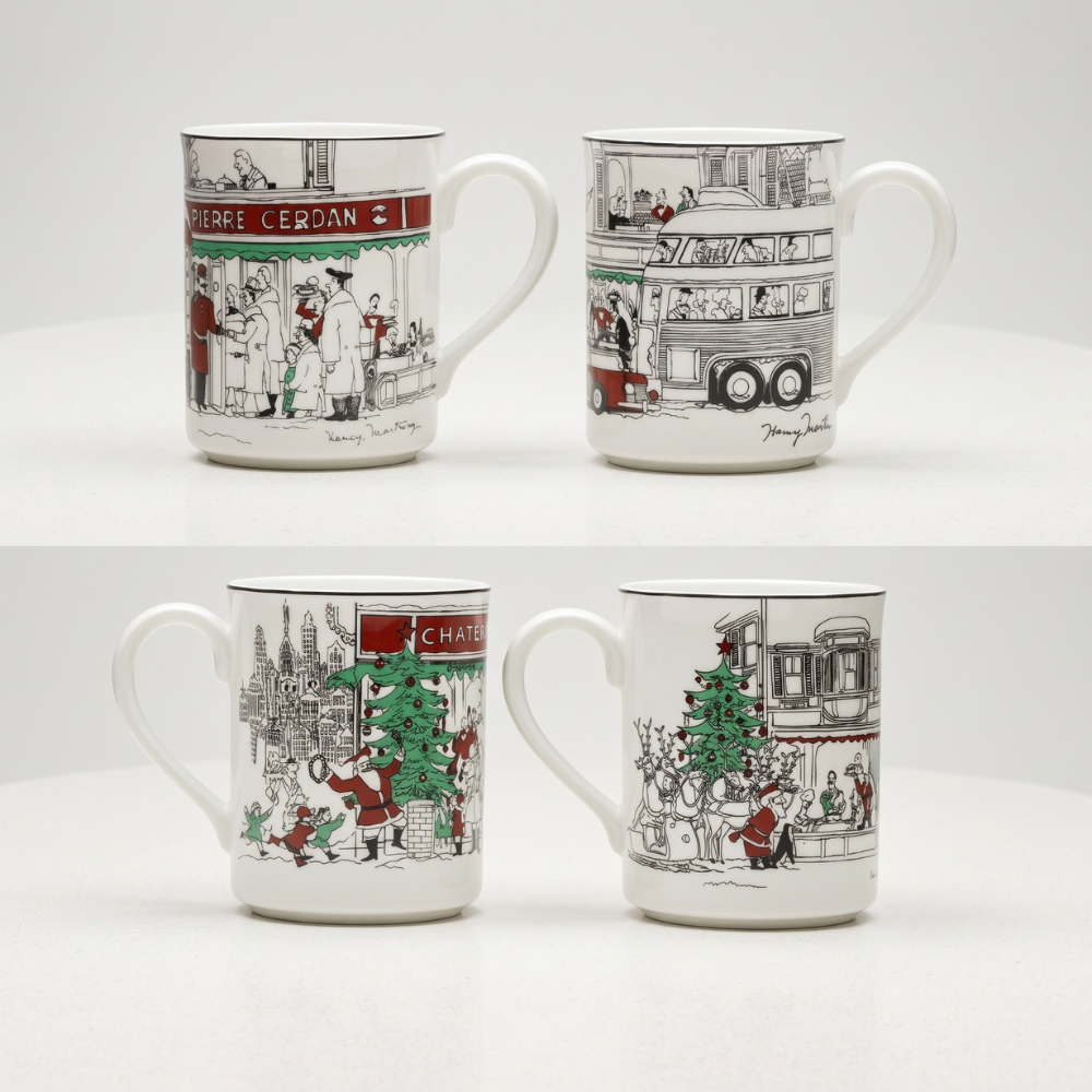 Noritake 4Pcs Holiday Mug 350ML Set-Le Restaurant X'Mas