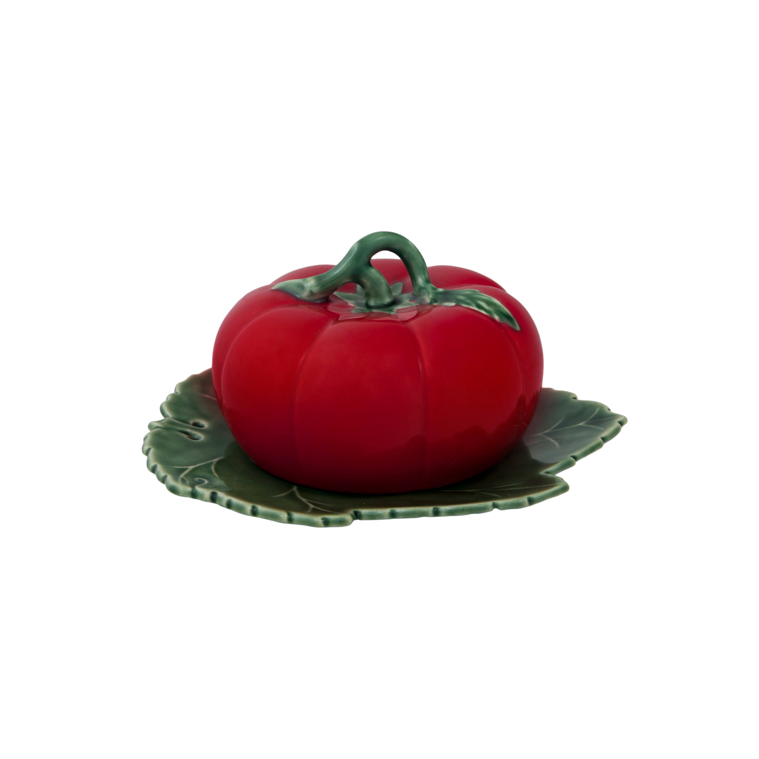 [PRE ORDER] Bordallo Pinheiro Butter Dish with Cover - Tomato