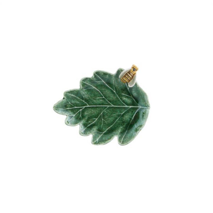 Bordallo Pinheiro Leaf Oak Tree with Bee - Countryside Leaves