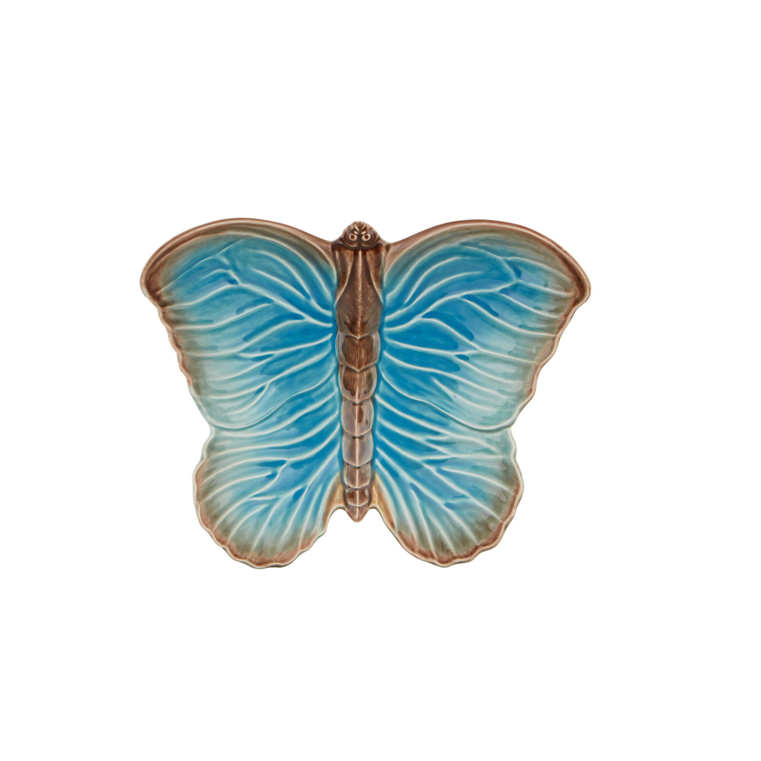 Bordallo Pinheiro Fruit Bowl 41cm - Cloudy Butterflies