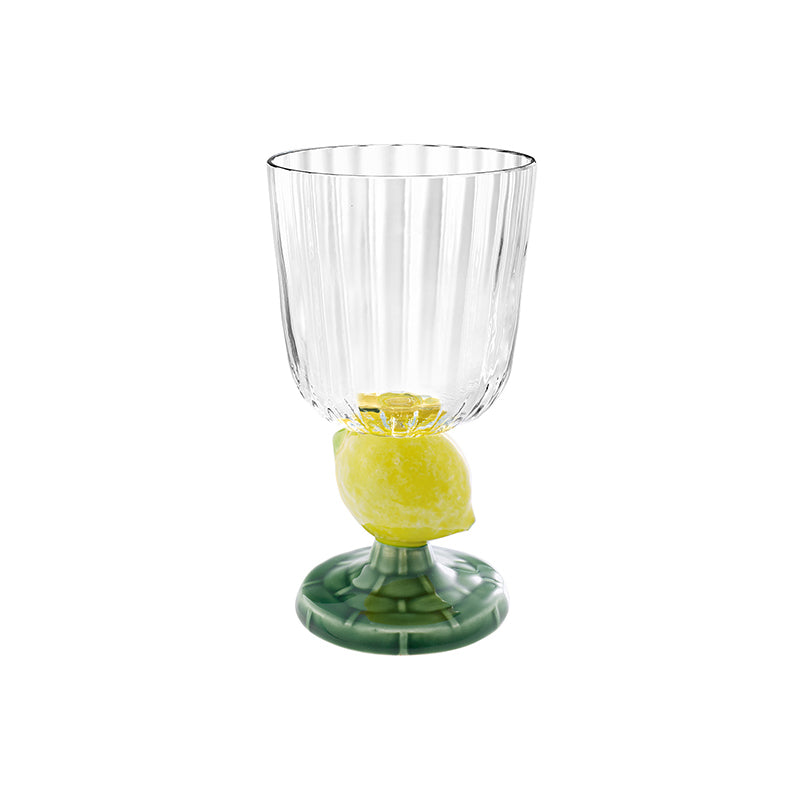 Bordallo Pinheiro Goblet Orange Stem - Carmen Orange
