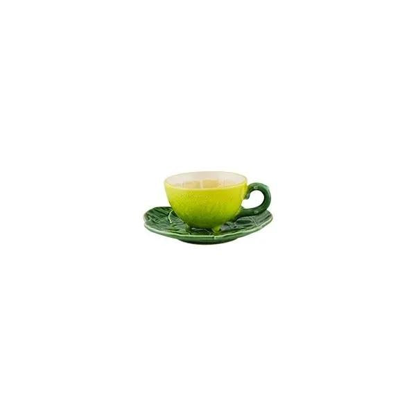 Bordallo Pinheiro Tea Cup & Saucer - Citron