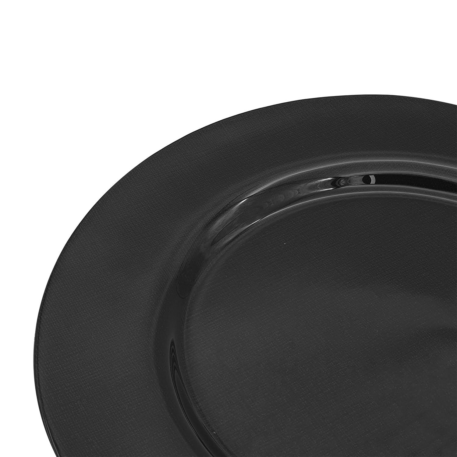 CHARGER PLATE 33 CM ROUND - FABRICA  M013 BLACK