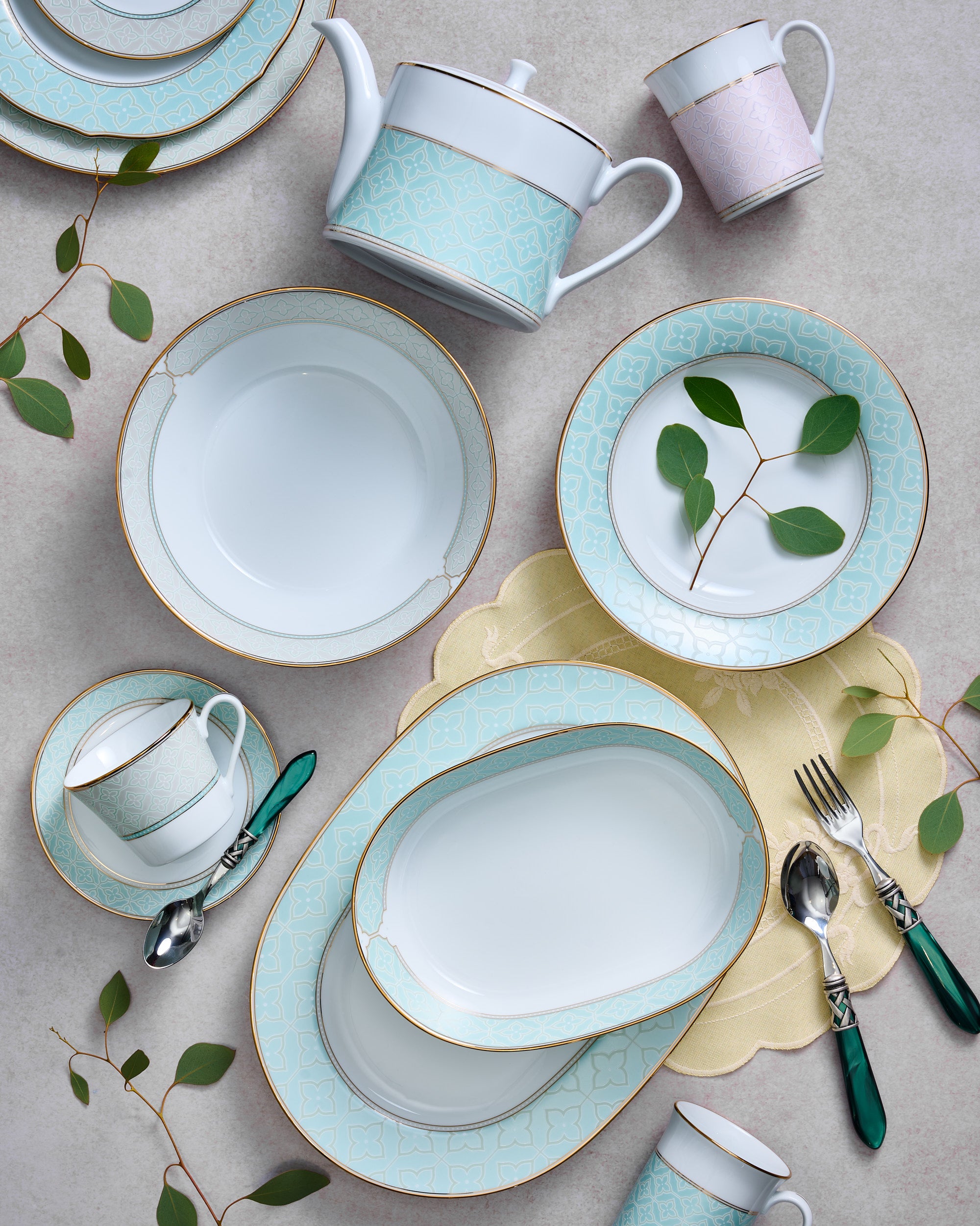 Noritake 13Pcs Dinner Set For 4 Person-Mayfair