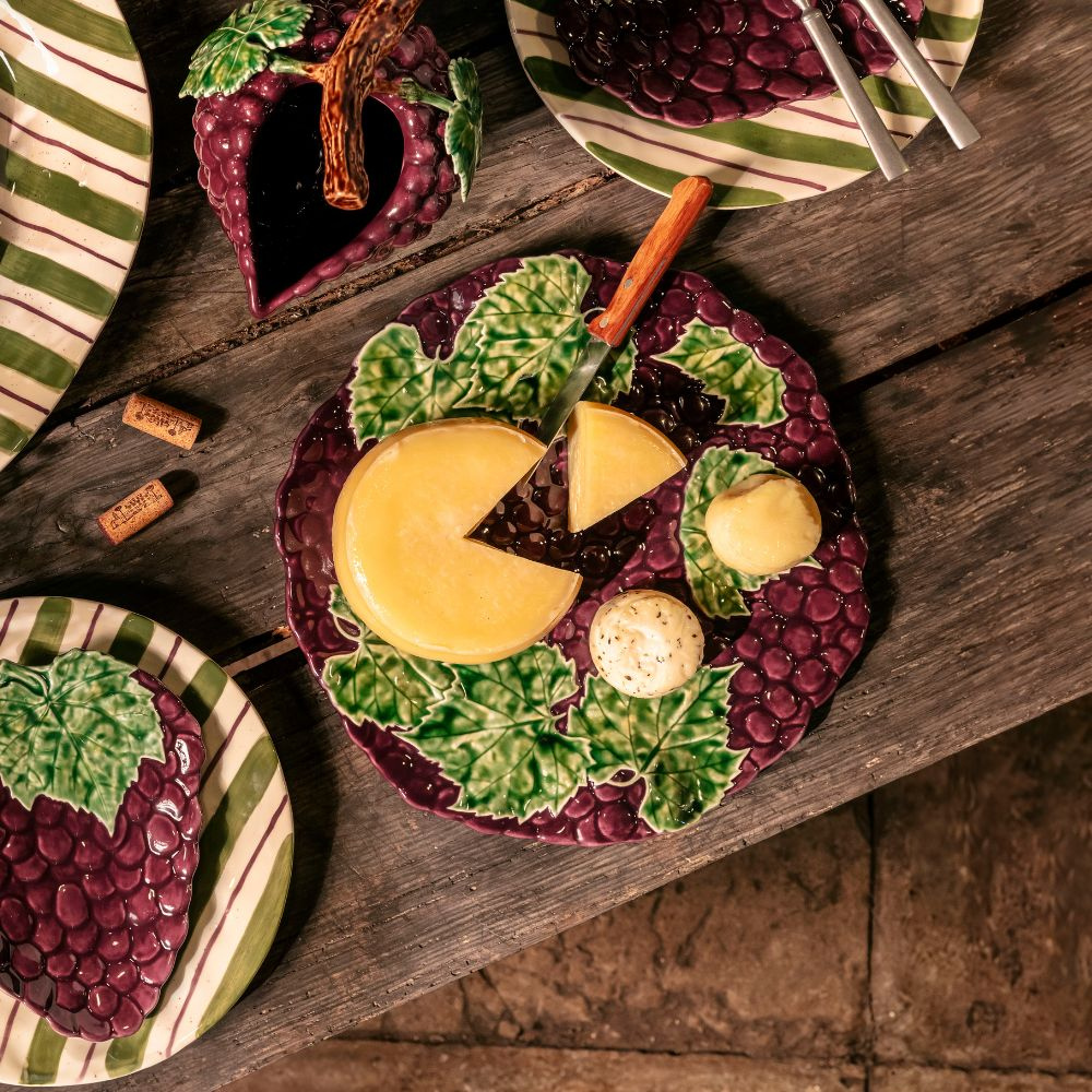 Bordallo Pinheiro Cheese Tray - Grapes