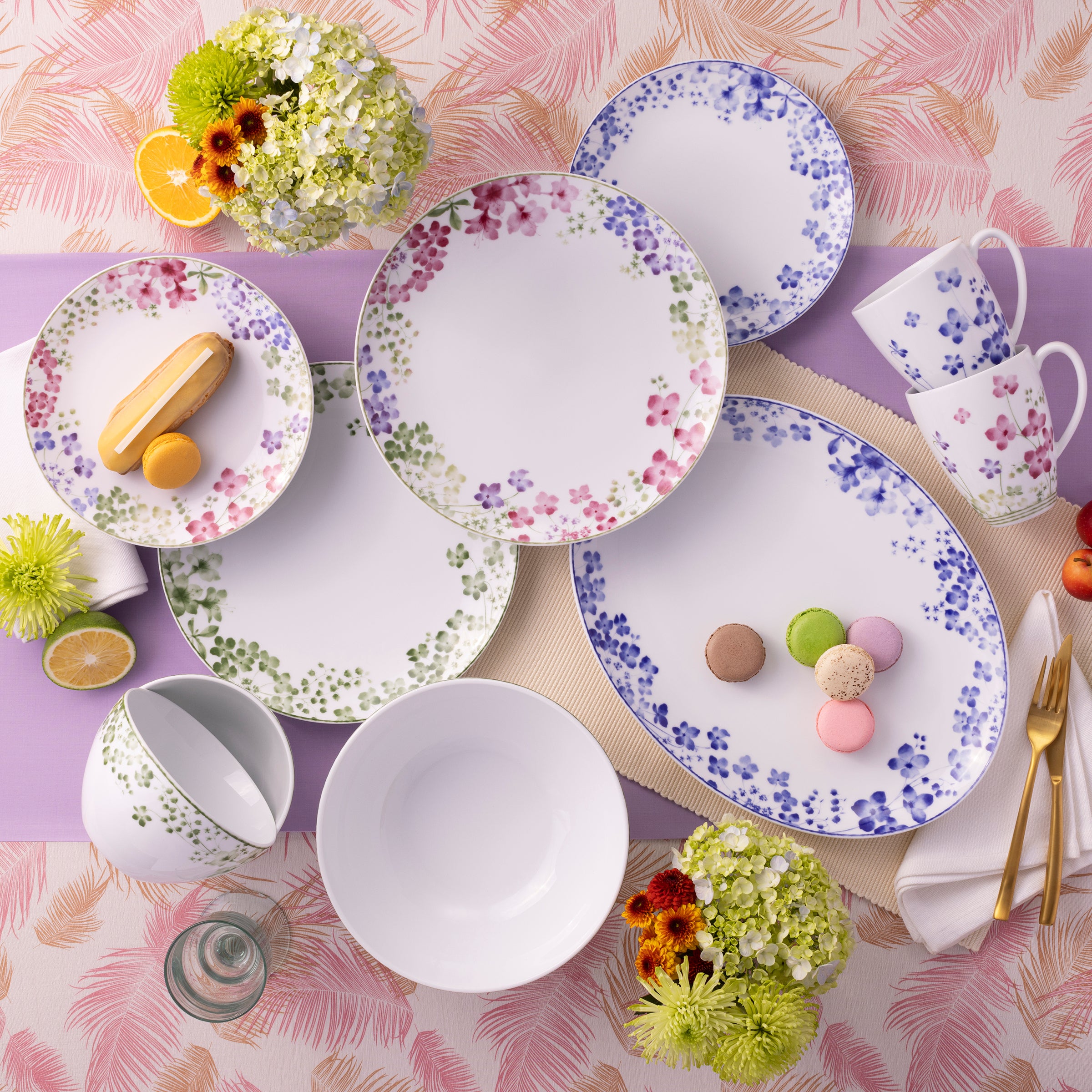 Noritake 12Pc Dinner Set For 4 Person-Bloomington Road Colorful