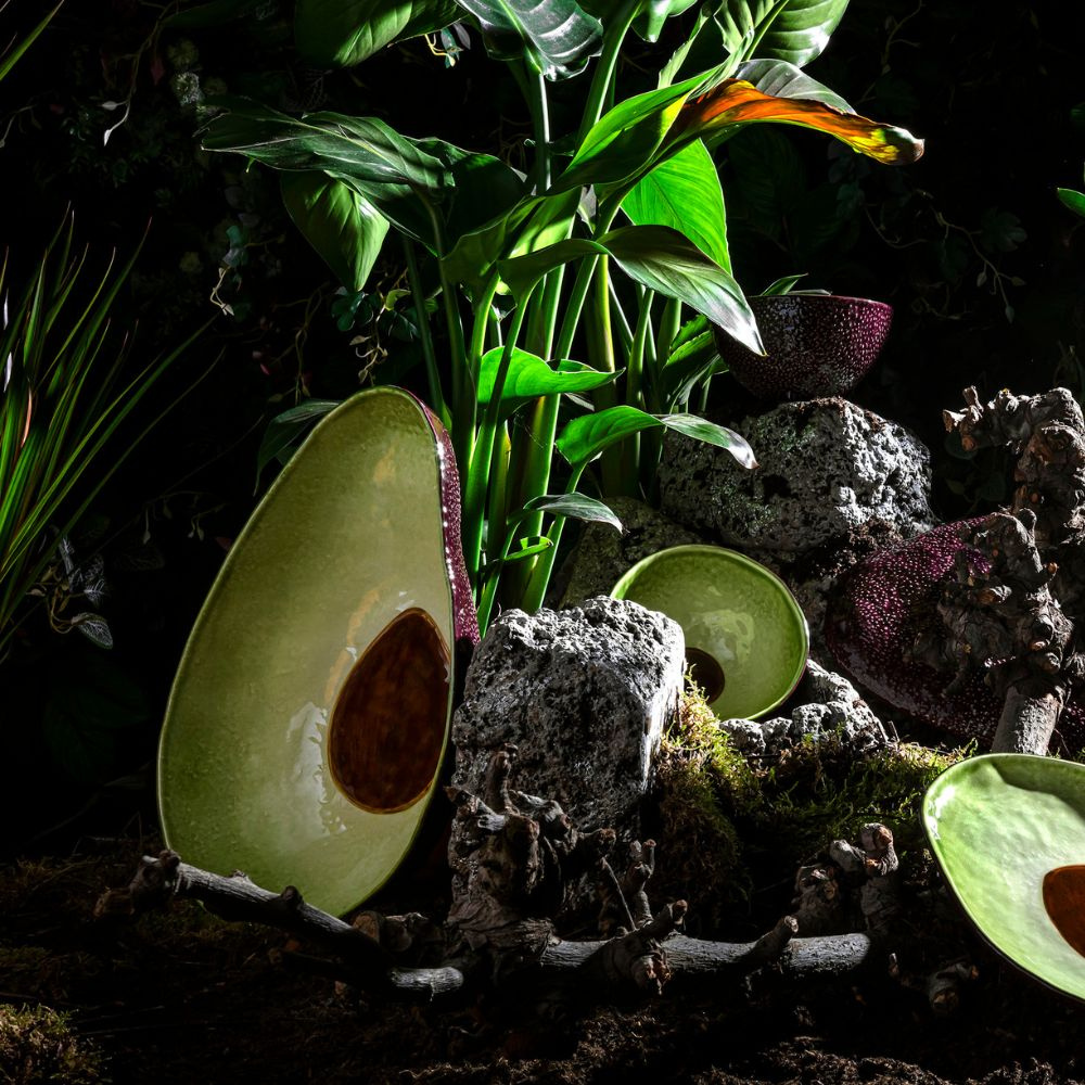 Bordallo Pinheiro Salad Bowl Avocado-Tropical Fruits