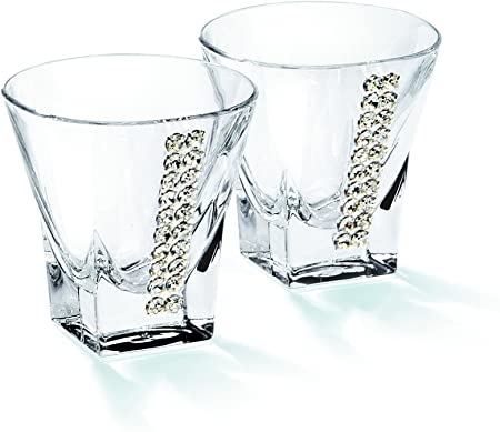 Chinelli Set Of 6 Fusion Regina Crystal Vodka Glasses