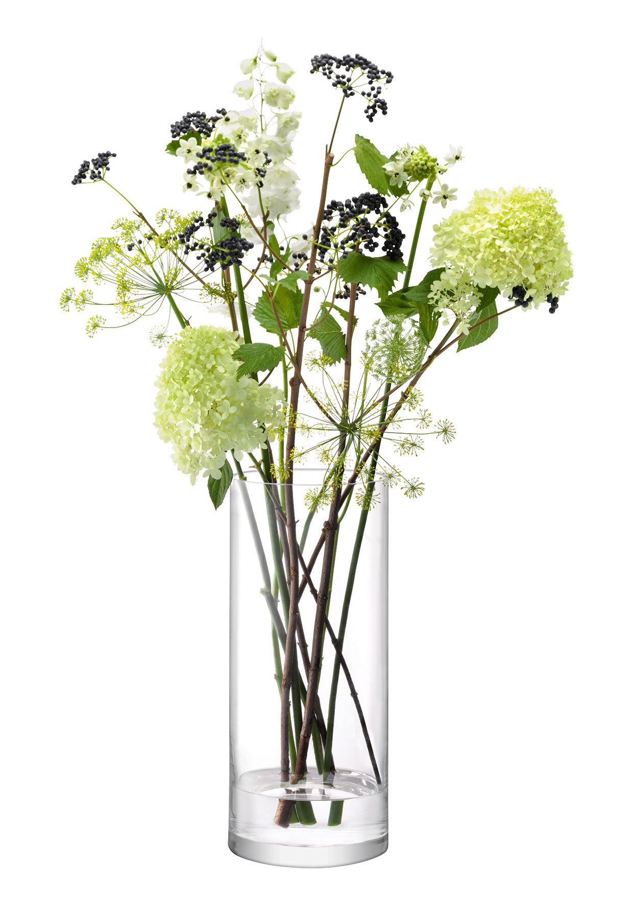COLUMN VASE H42 X Ø18CM CLEAR