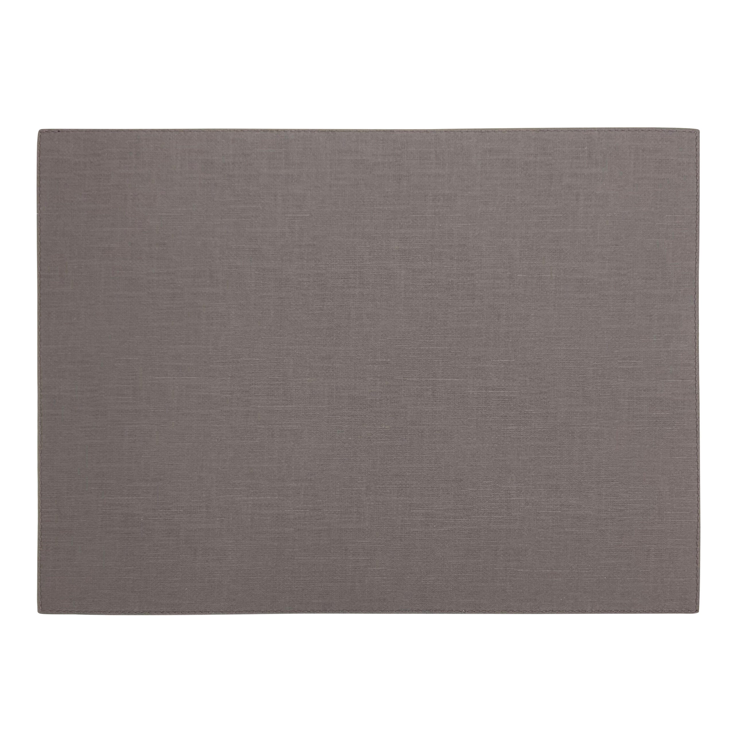 Artemis 2 Colors Placemat Rectangular - Nature Linen Olive &amp; Brown