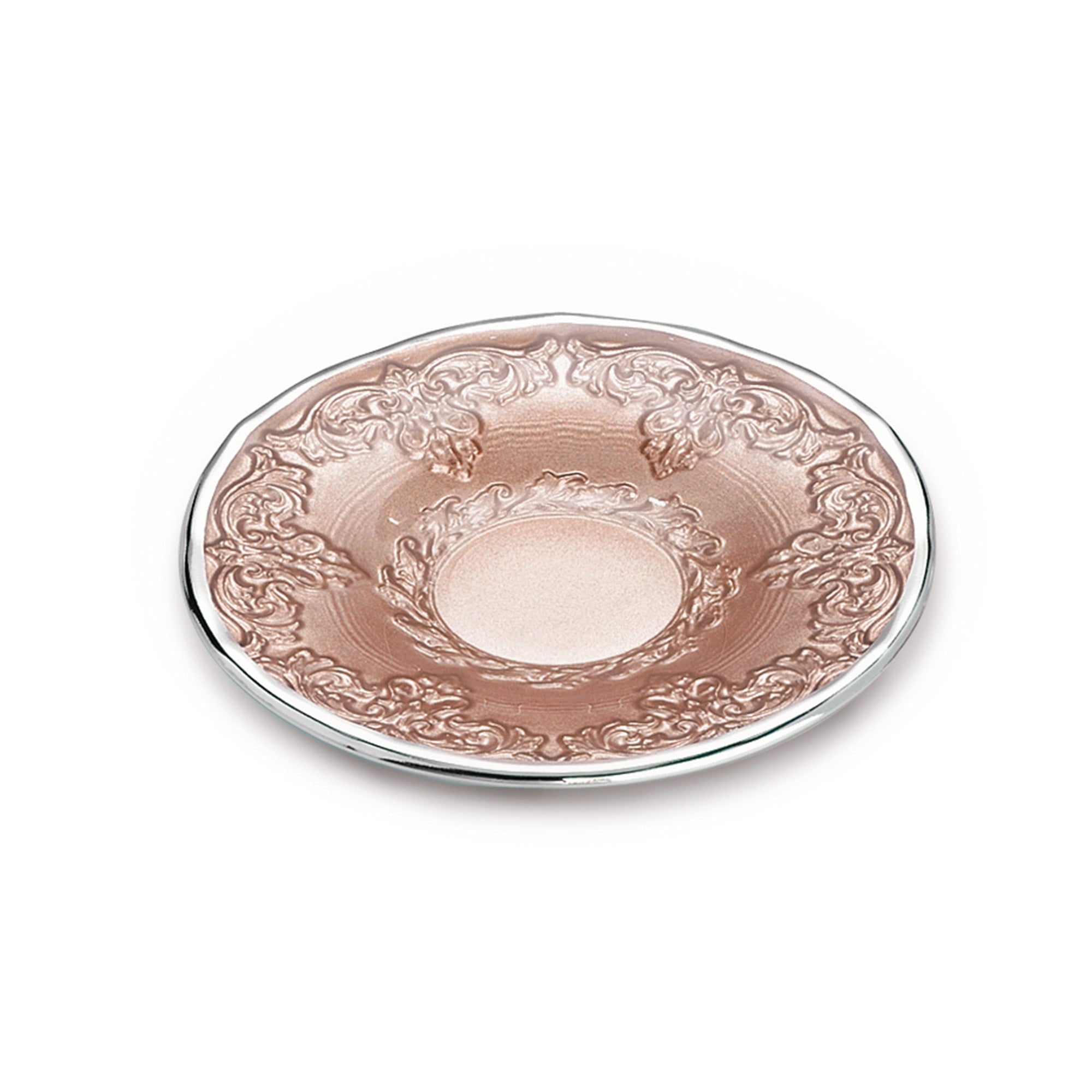 Dogale Pink Plane Embroidery Saucer