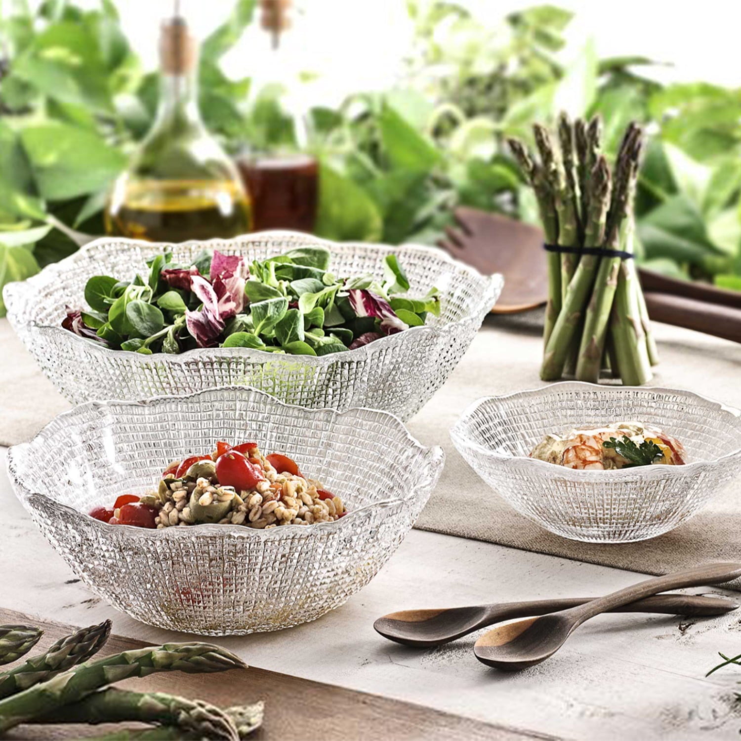 IVV Diamante Bowl - Beige Chrome Decoration