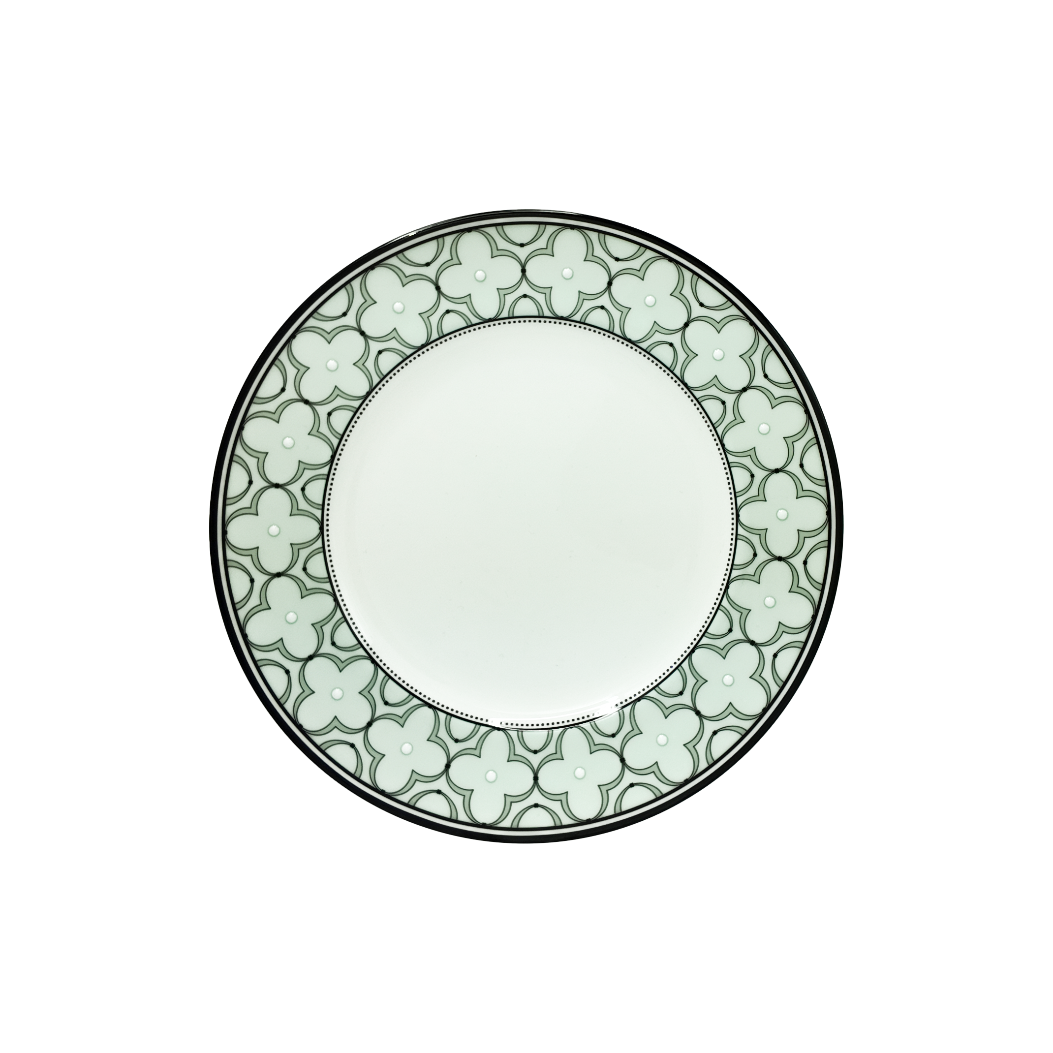 Noritake Plate 22cm W/Gift Box-Trefolio Mansion Green