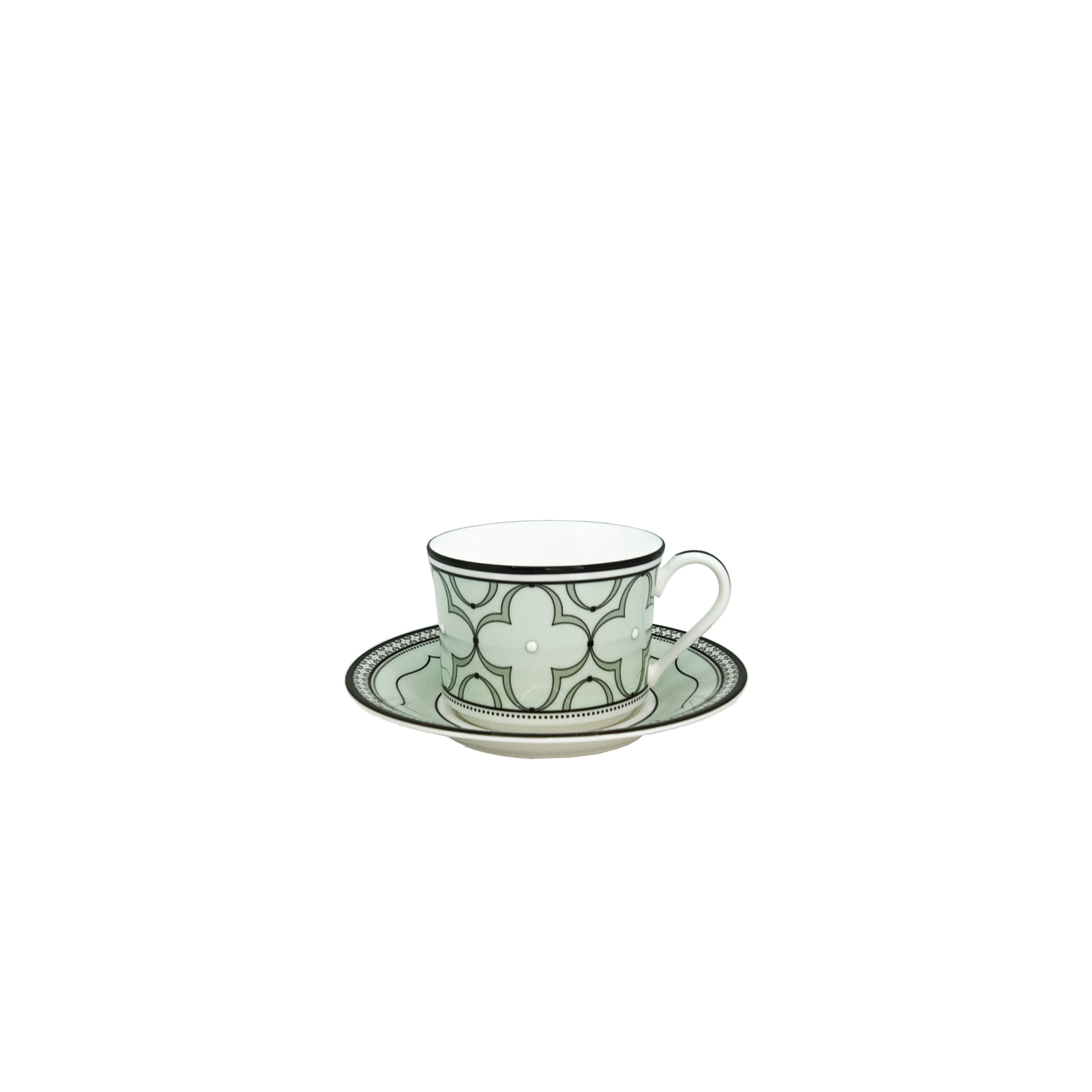 Noritake Cup & Saucer W/Gift Box-Trefolio Mansion Green