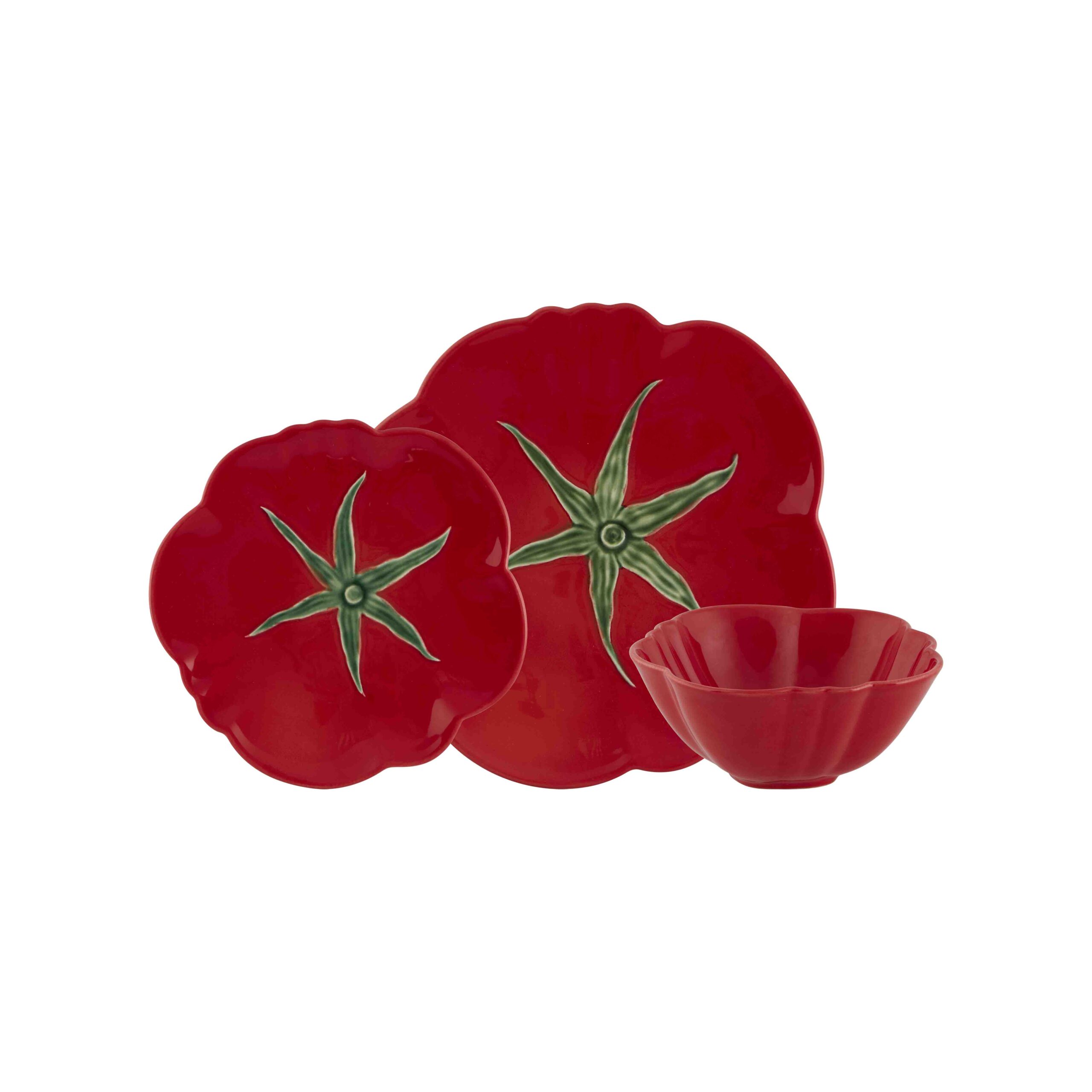 Bordallo Pinheiro 12Pcs Dinner Set – Tomato