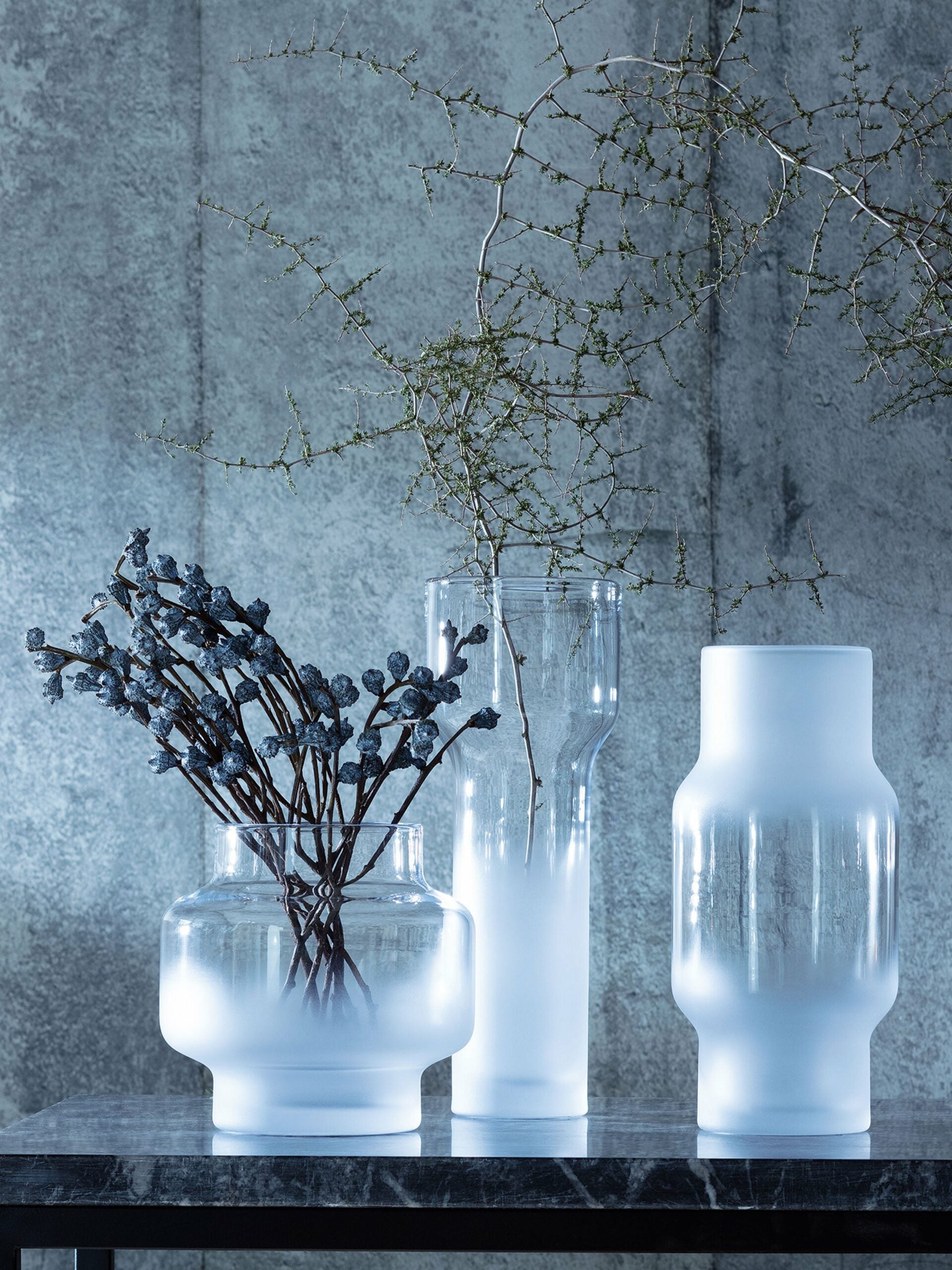 MIST VASE H19CM PART FROST